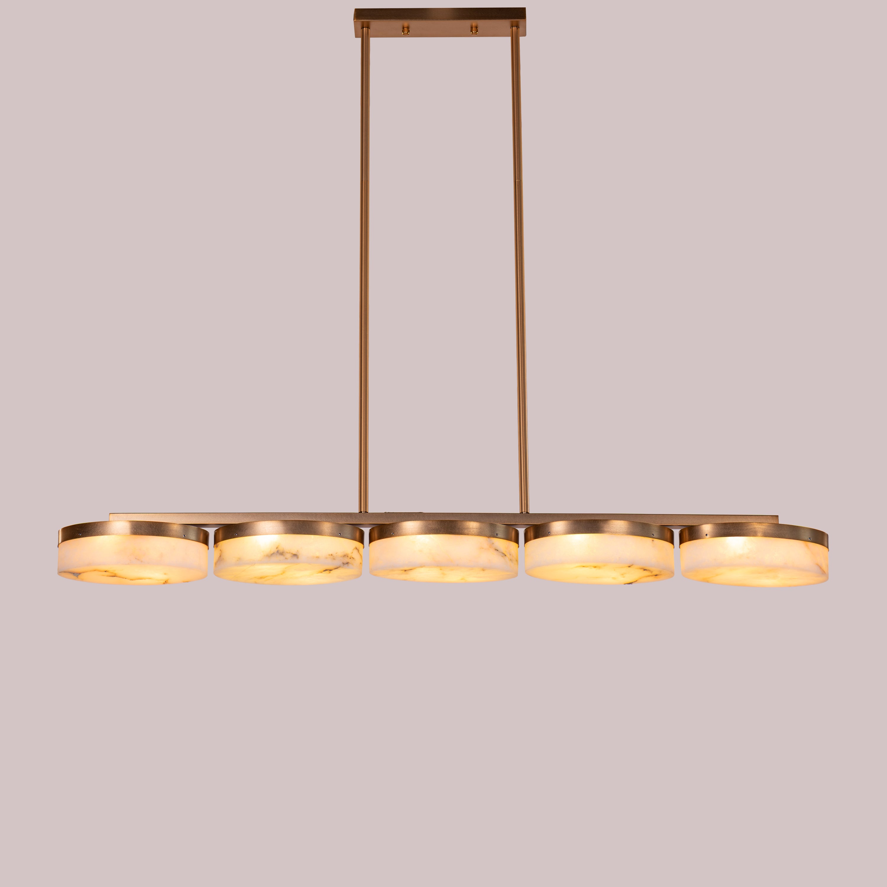 Maureen (Gold) Alabaster Chandelier