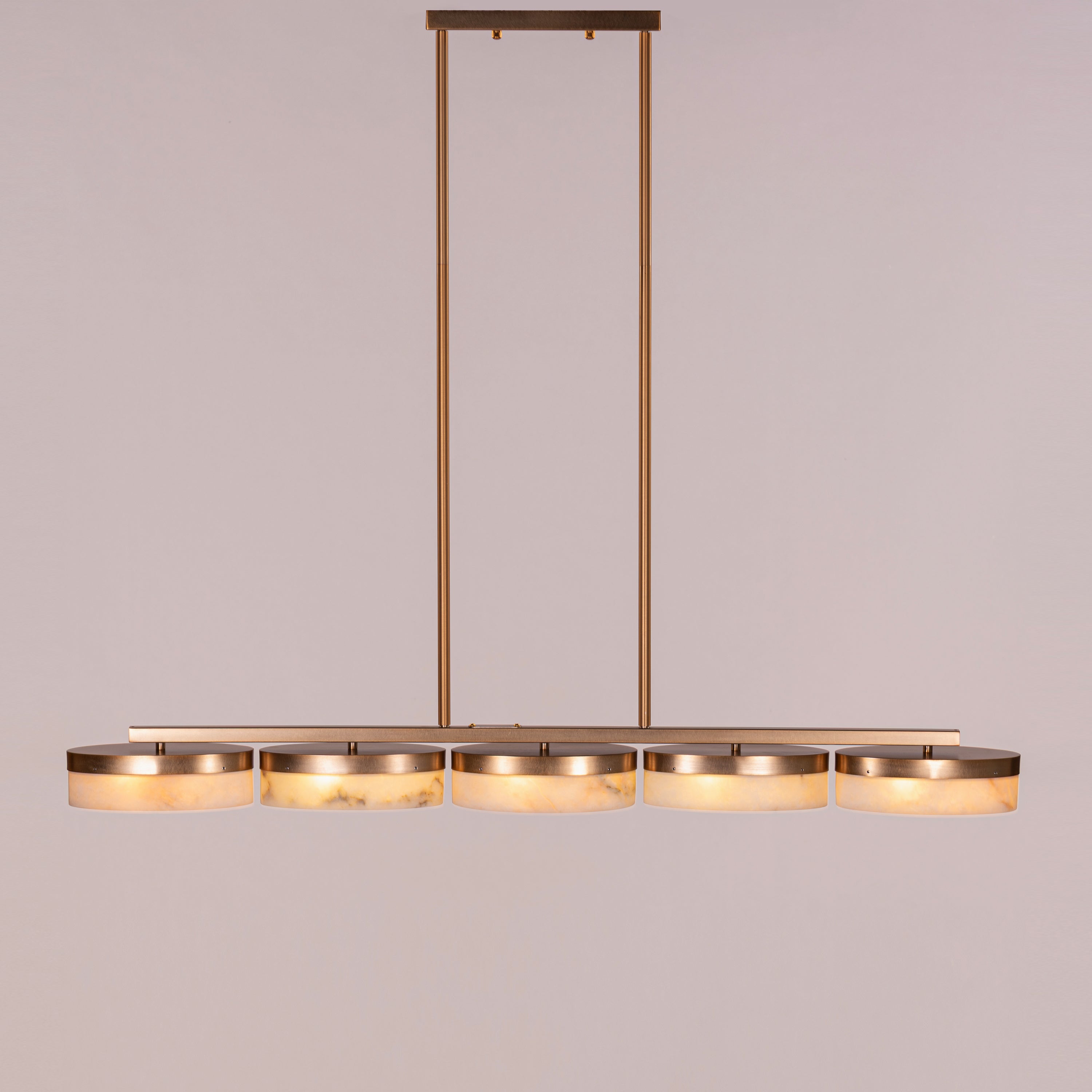 Maureen (Gold) Alabaster Chandelier