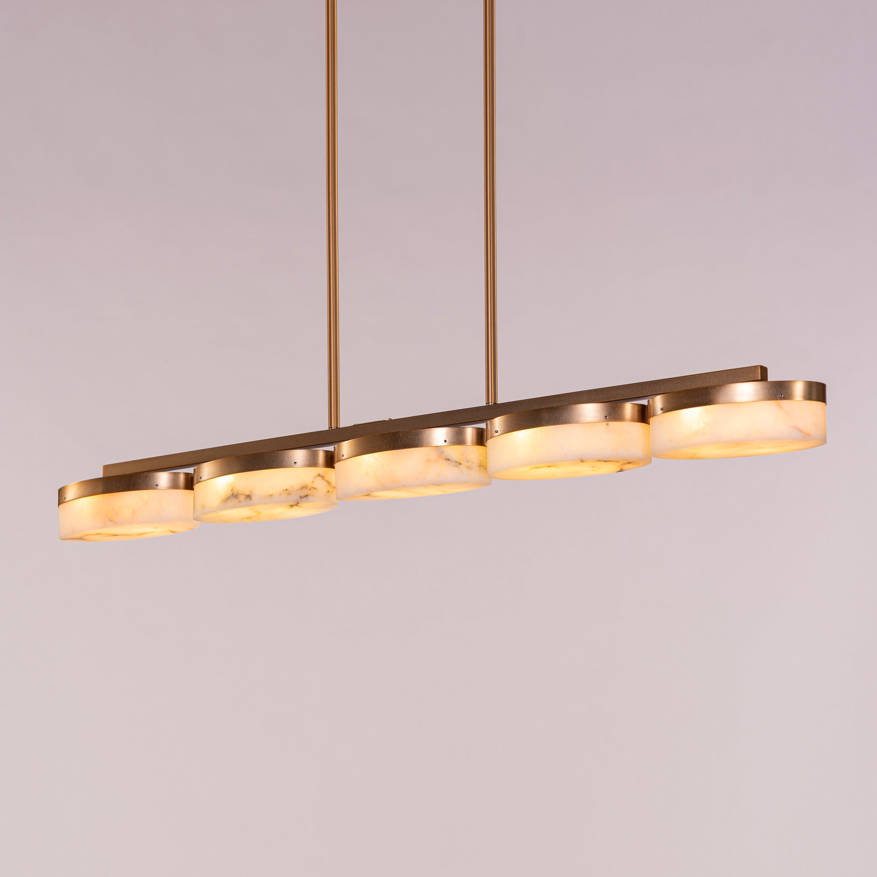 Maureen (Gold) Alabaster Chandelier