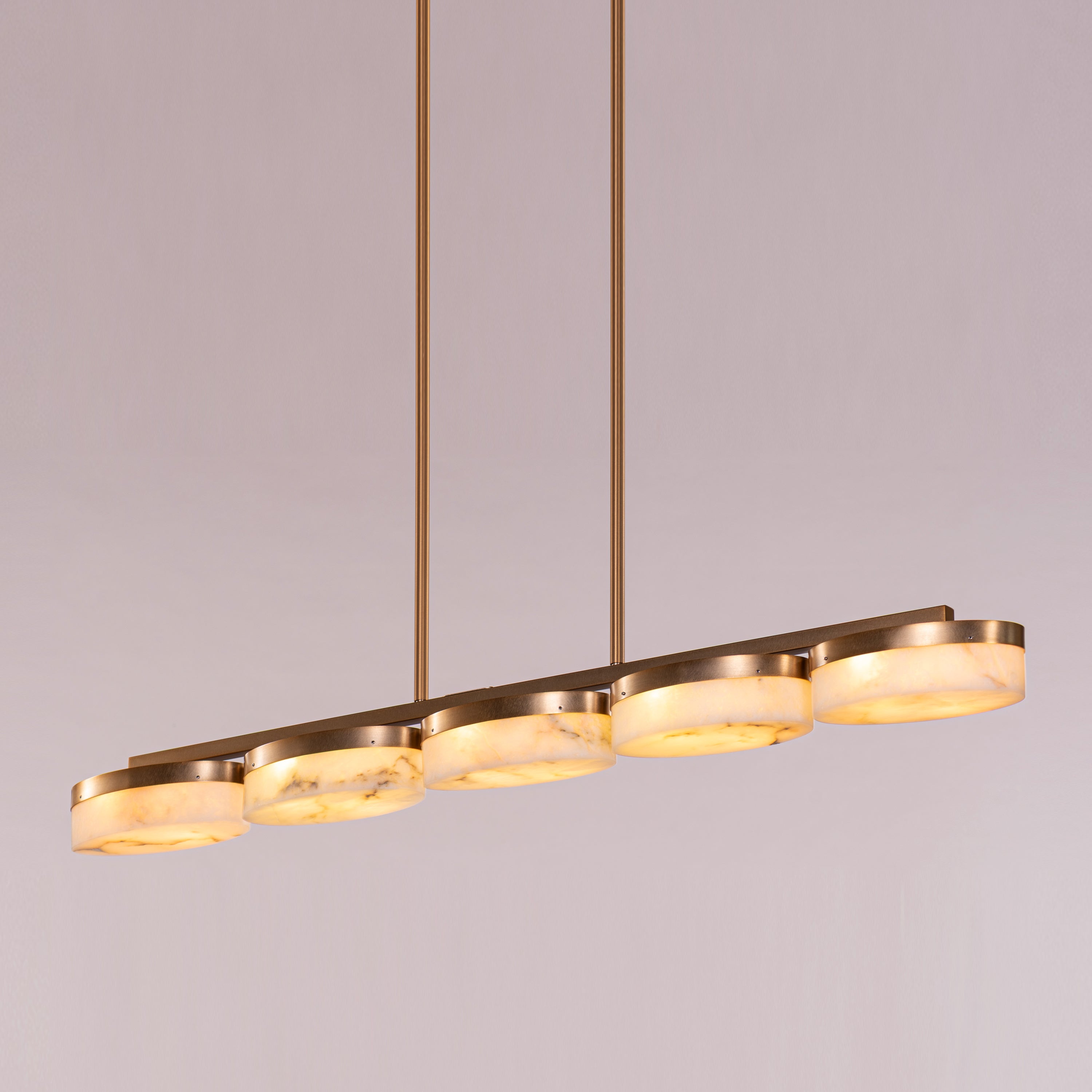 Maureen (Gold) Alabaster Chandelier