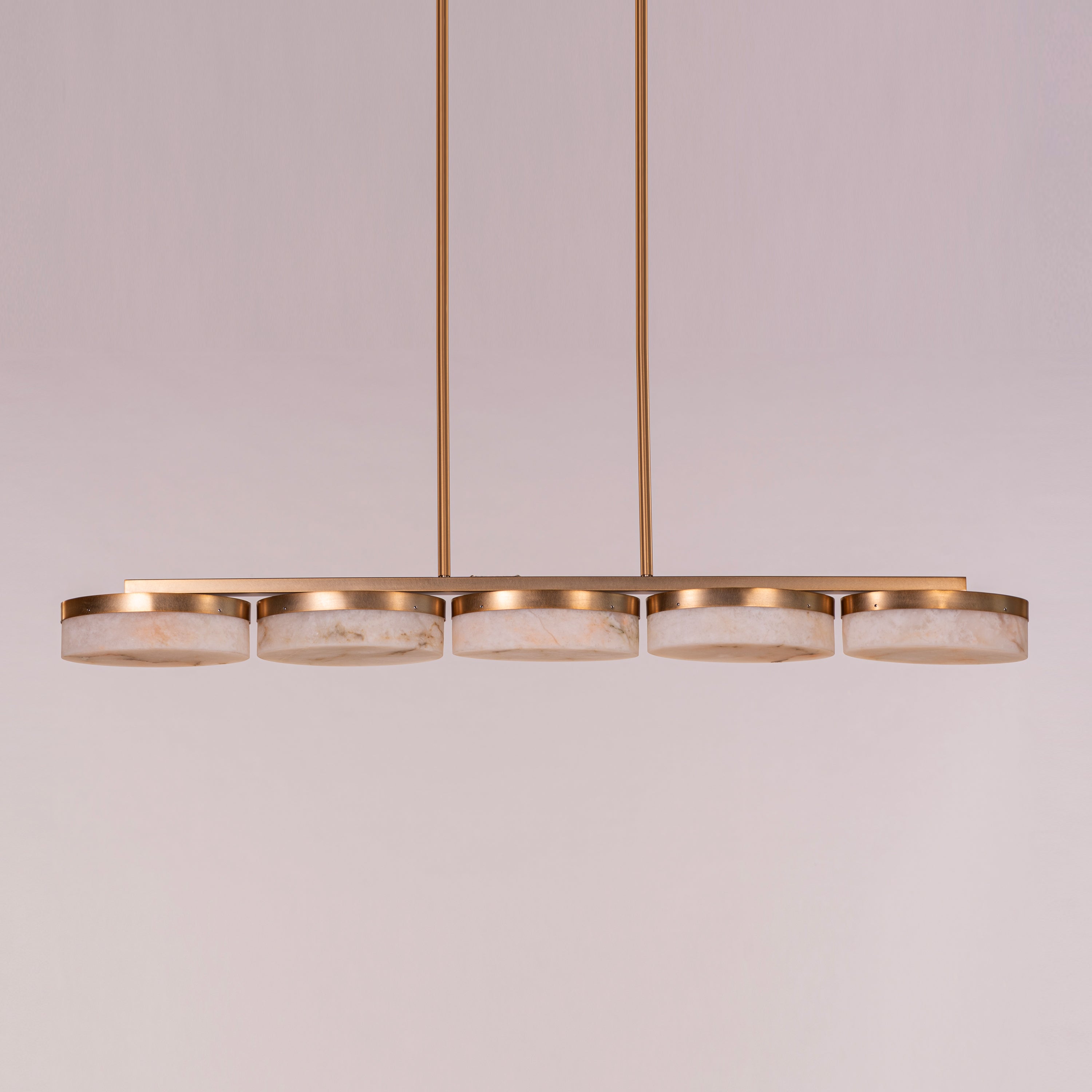 Maureen (Gold) Alabaster Chandelier