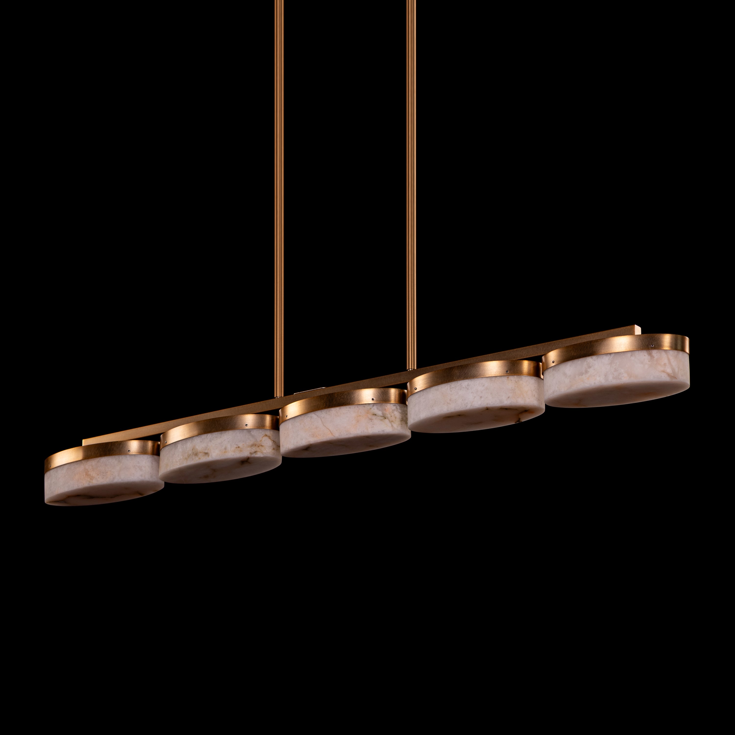 Maureen (Gold) Alabaster Chandelier