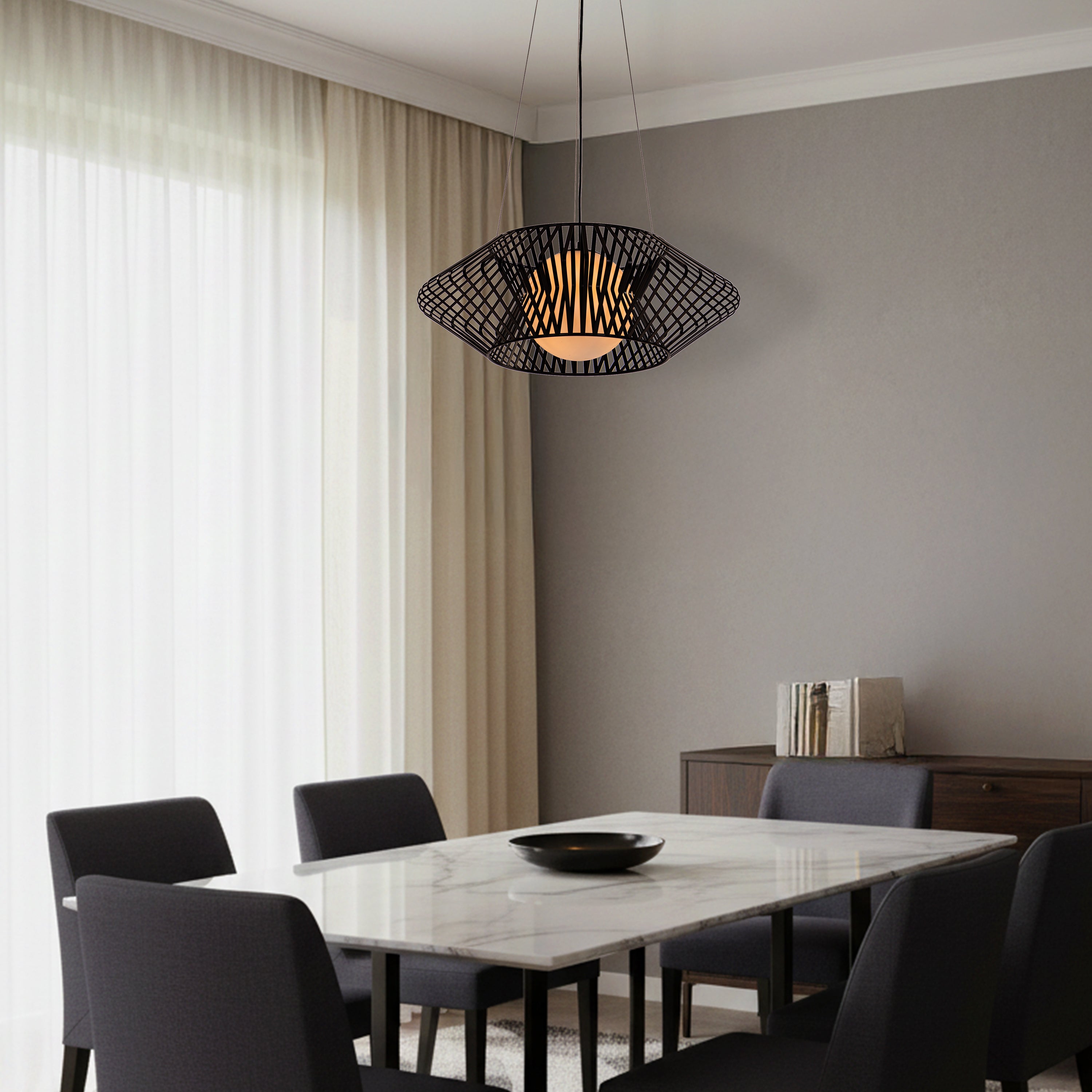 Shadowline (Black) Chandelier