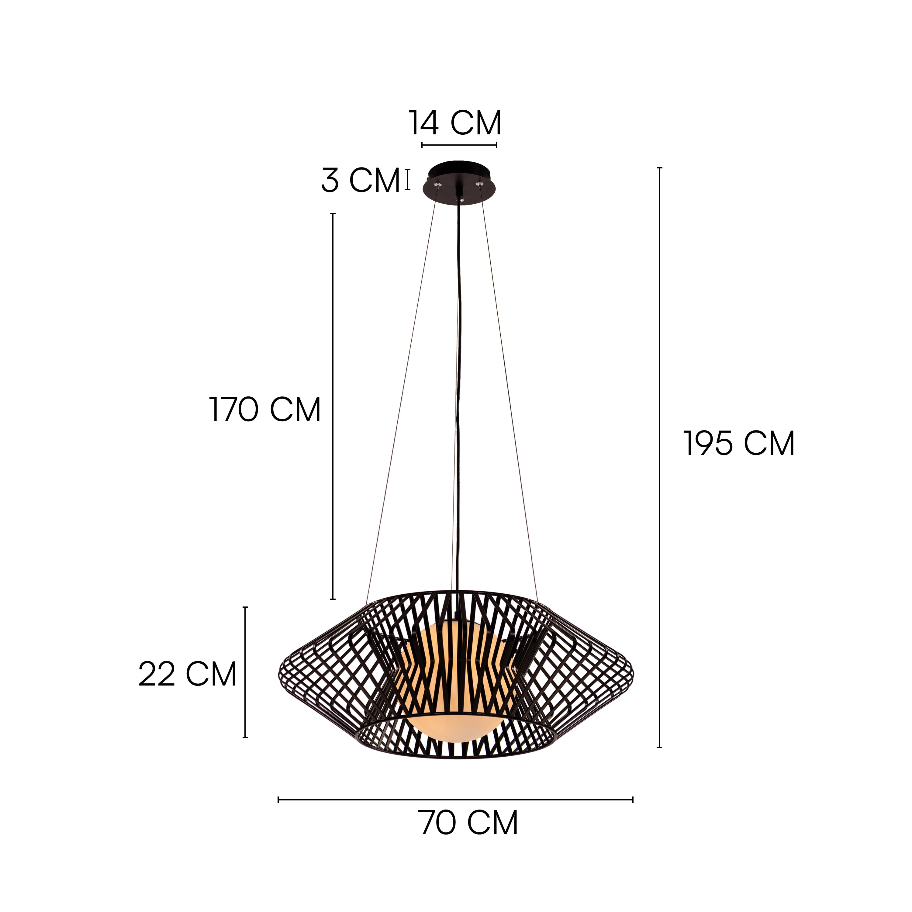 Shadowline (Black) Chandelier
