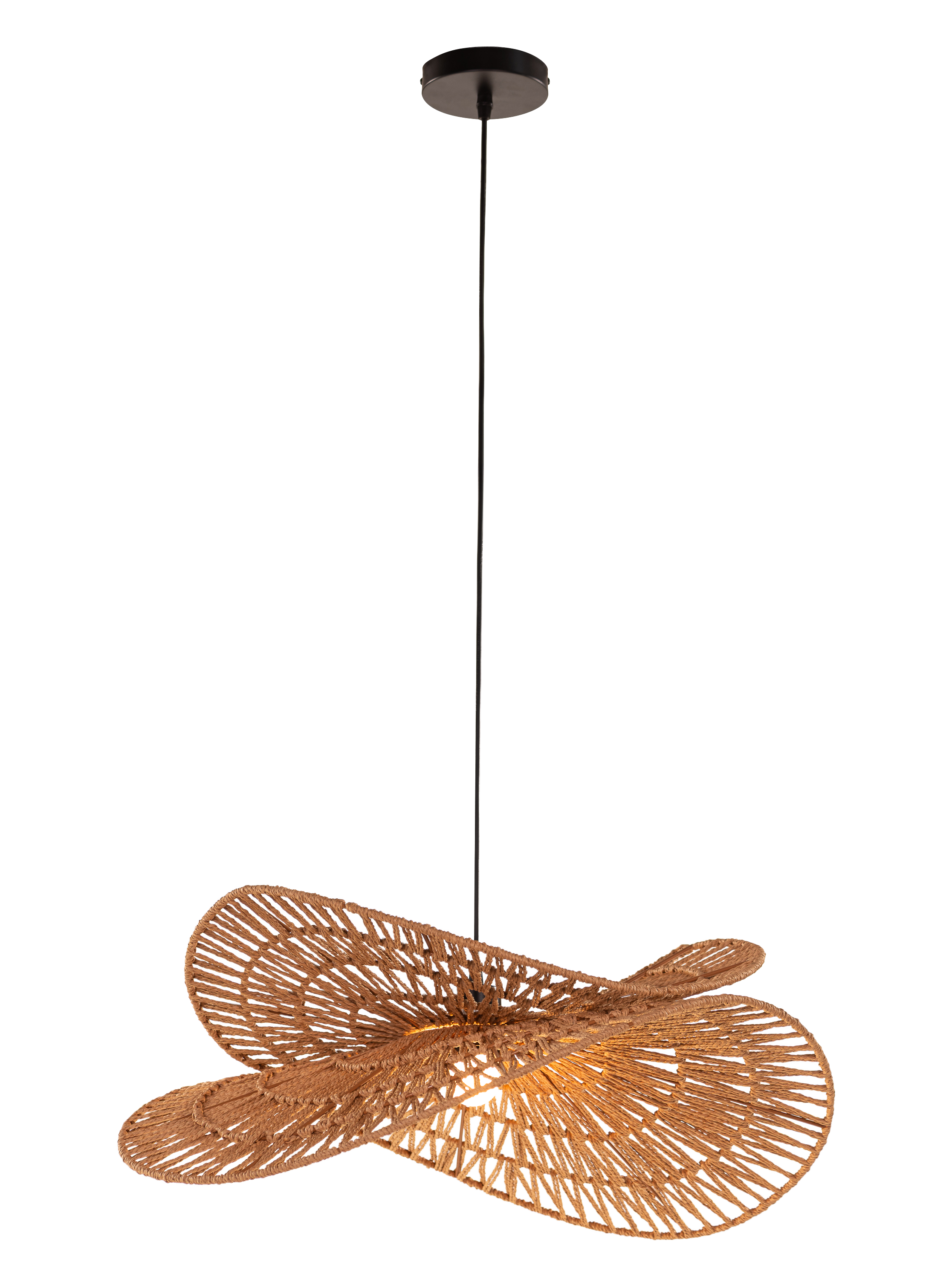 Brume (Brown) Rattan Pendant Light