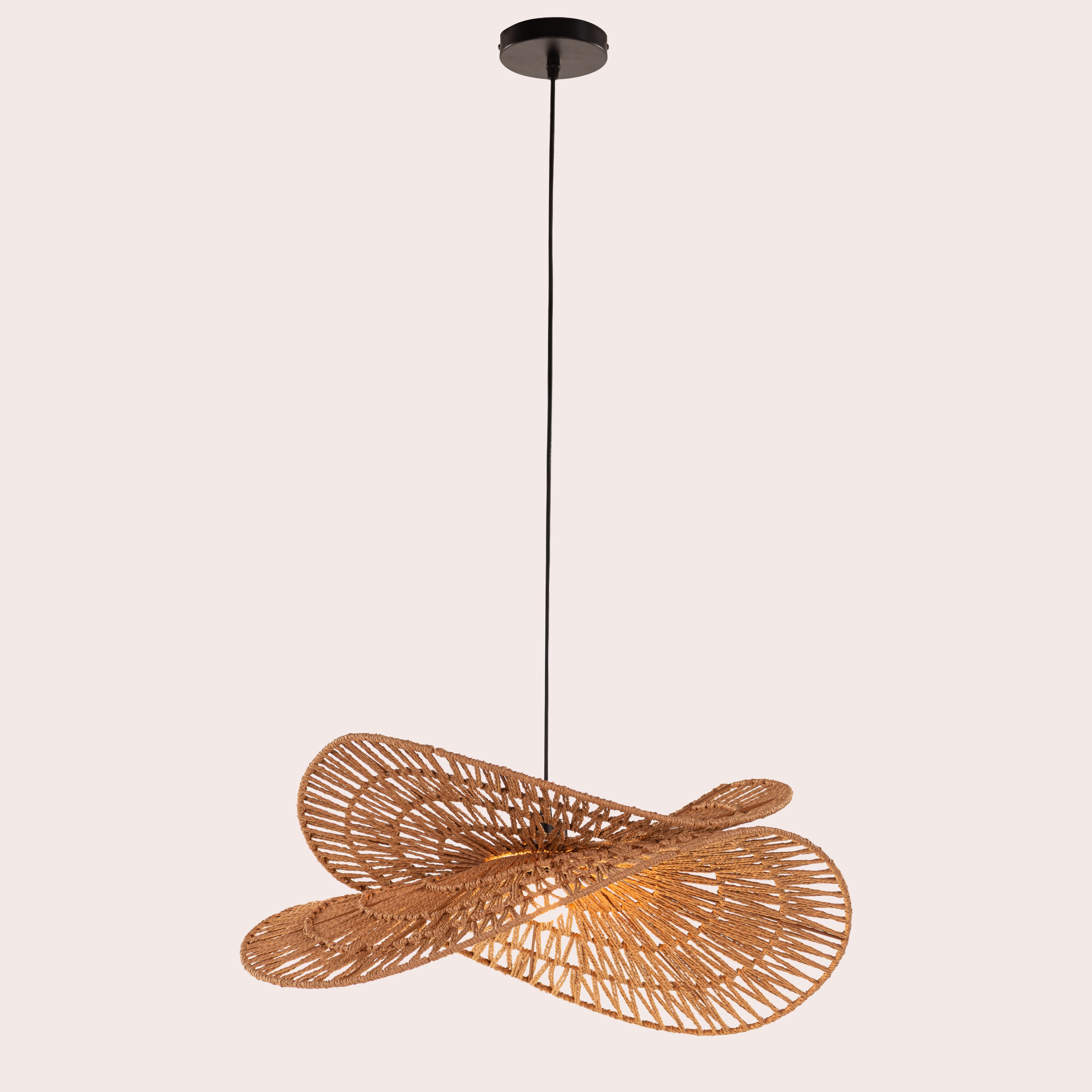 Brume (Brown) Rattan Pendant Light