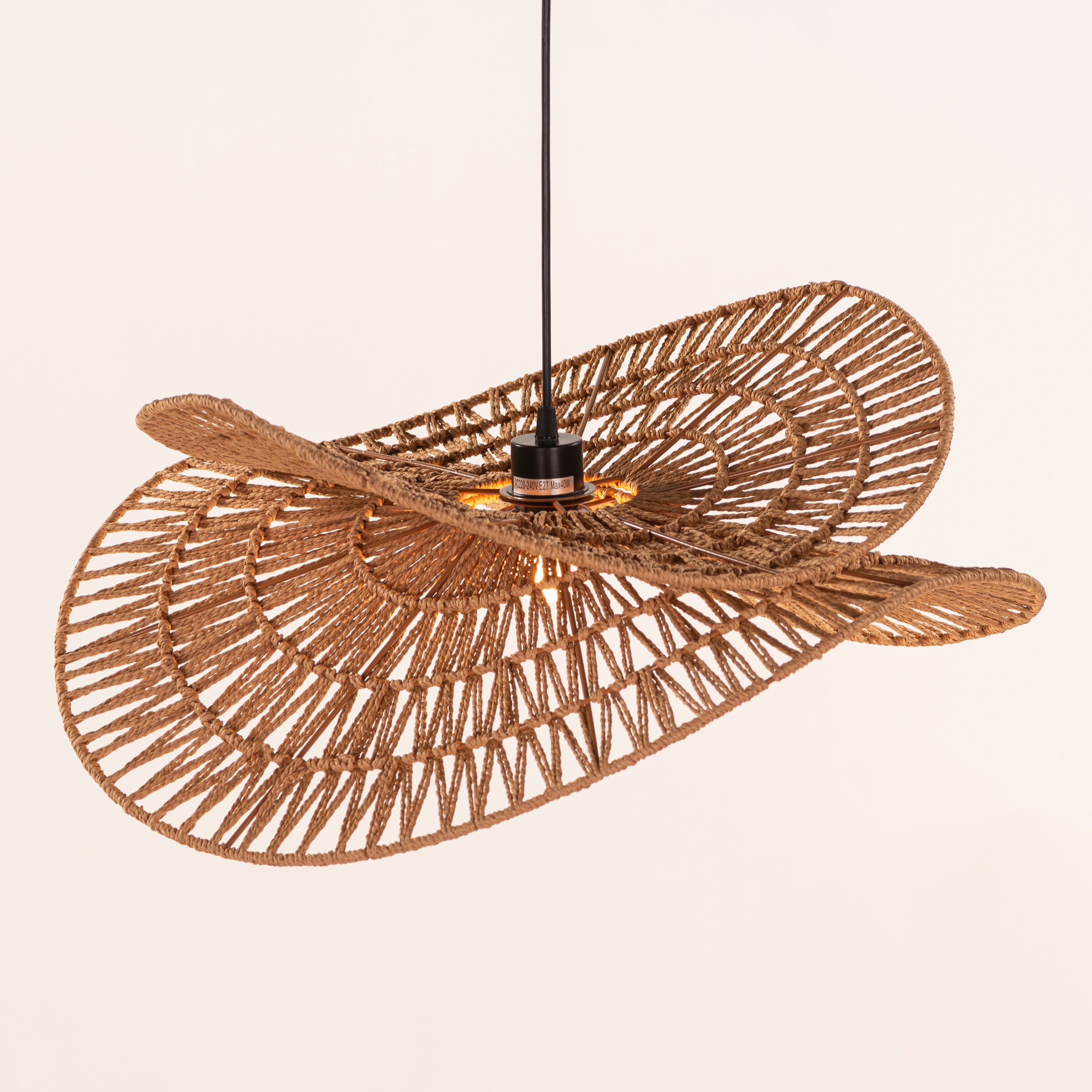 Brume (Brown) Rattan Pendant Light
