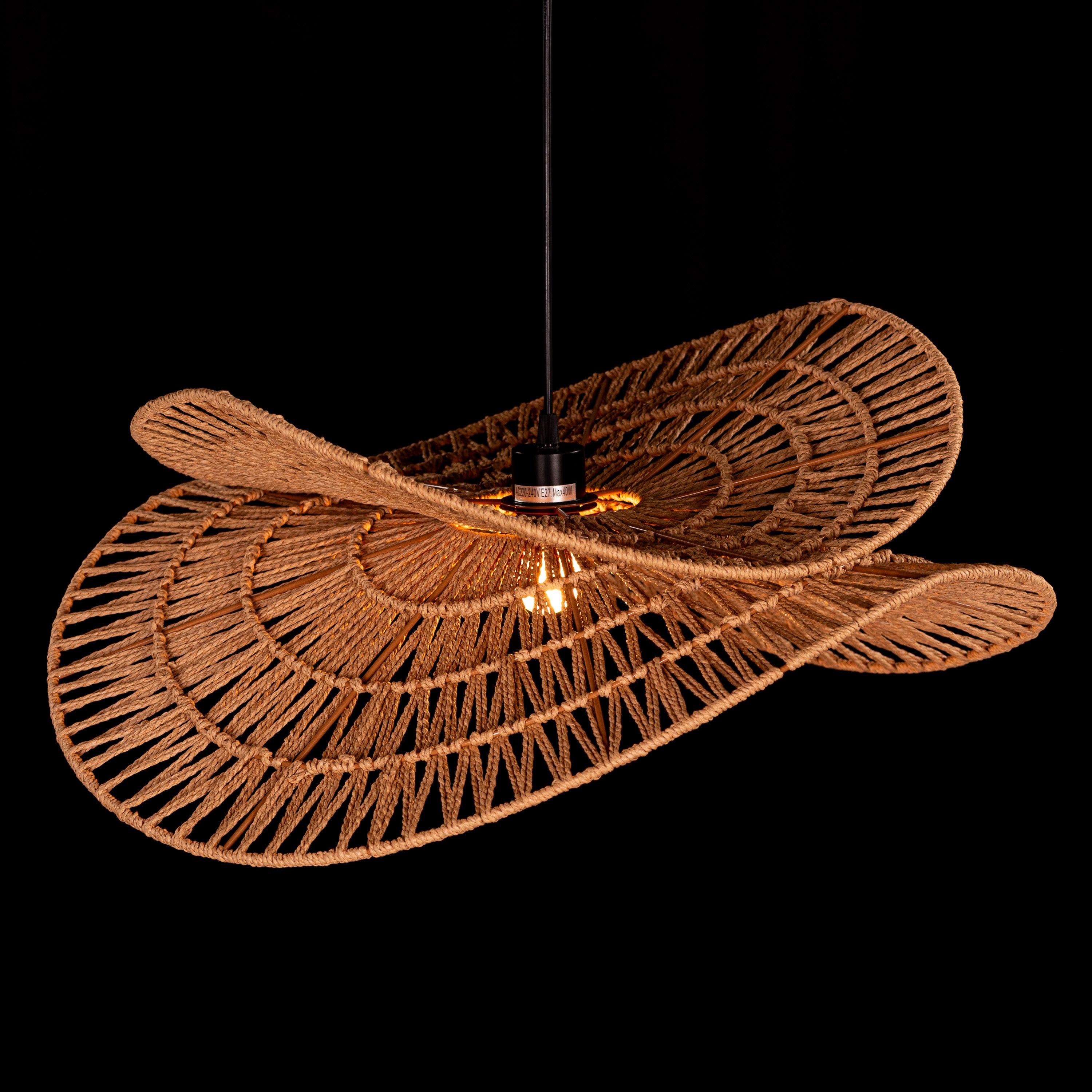 Brume (Brown) Rattan Pendant Light