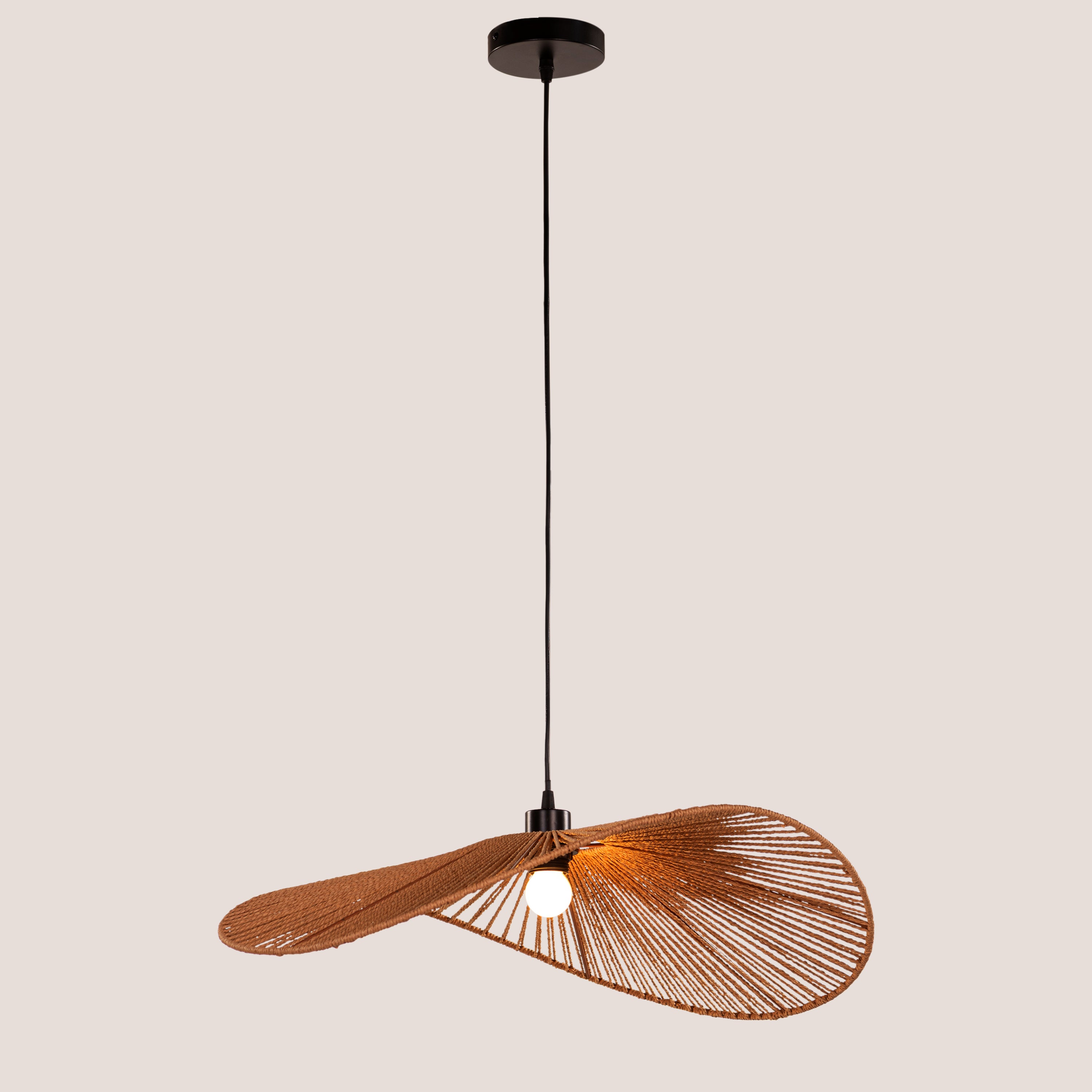 Sardinia Sun (Brown) Rattan Pendant Light