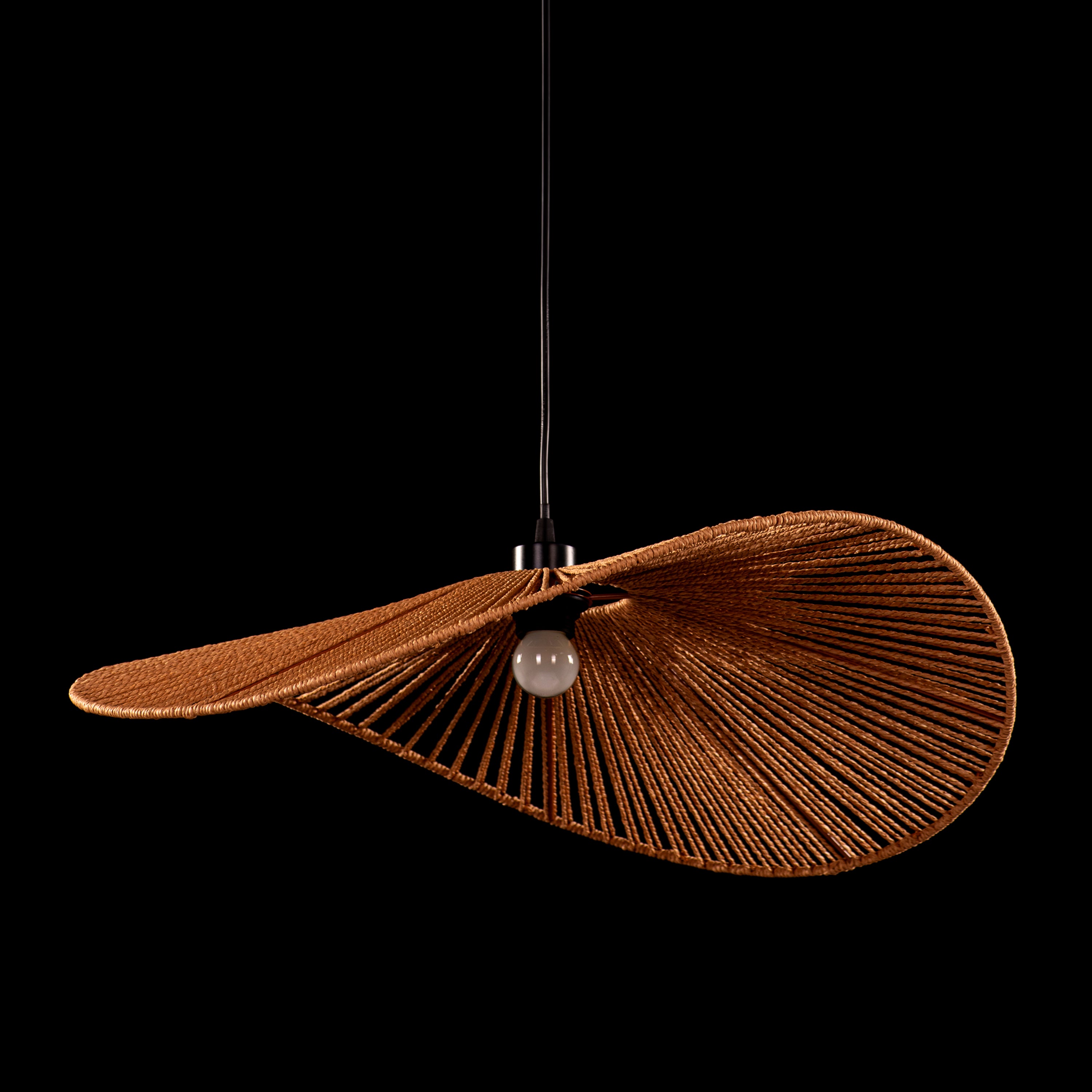 Sardinia Sun (Brown) Rattan Pendant Light