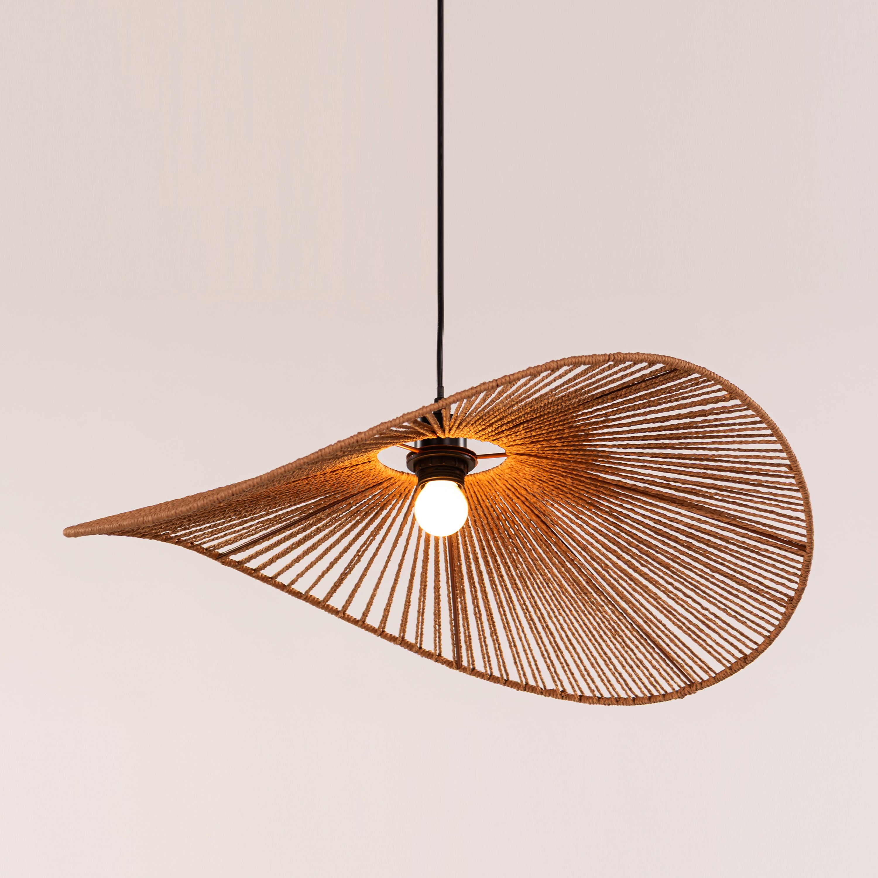 Sardinia Sun (Brown) Rattan Pendant Light