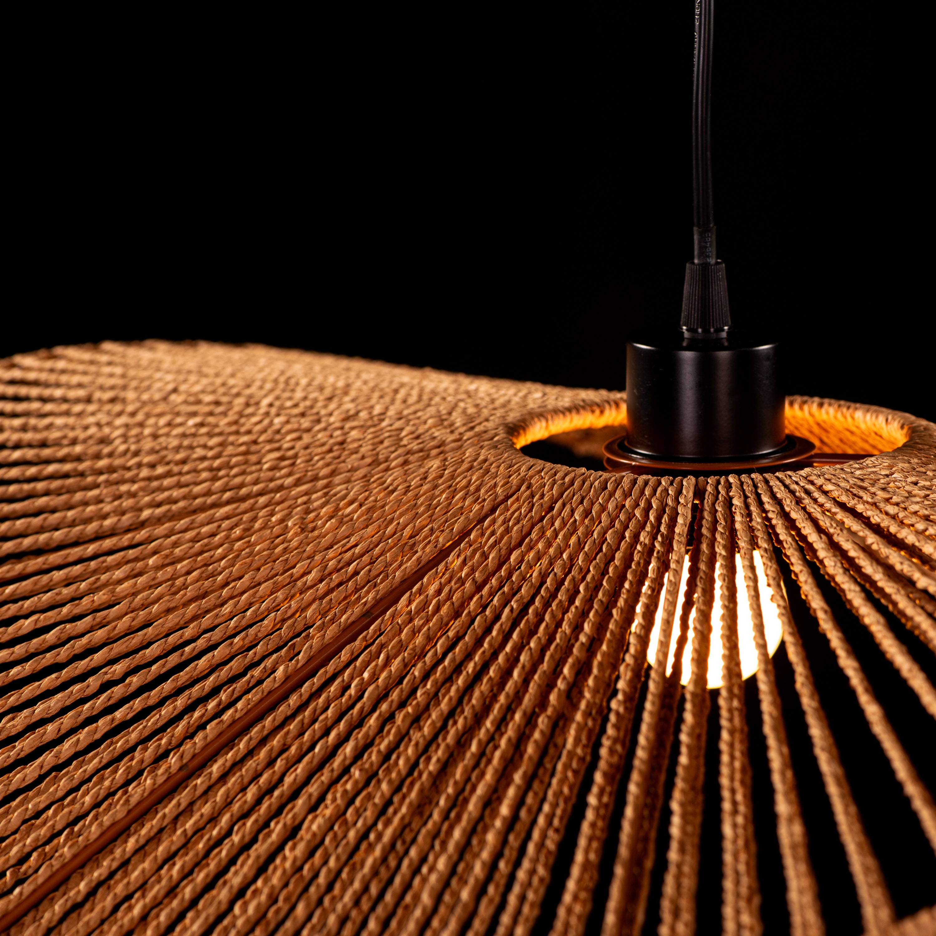 Sardinia Sun (Brown) Rattan Pendant Light