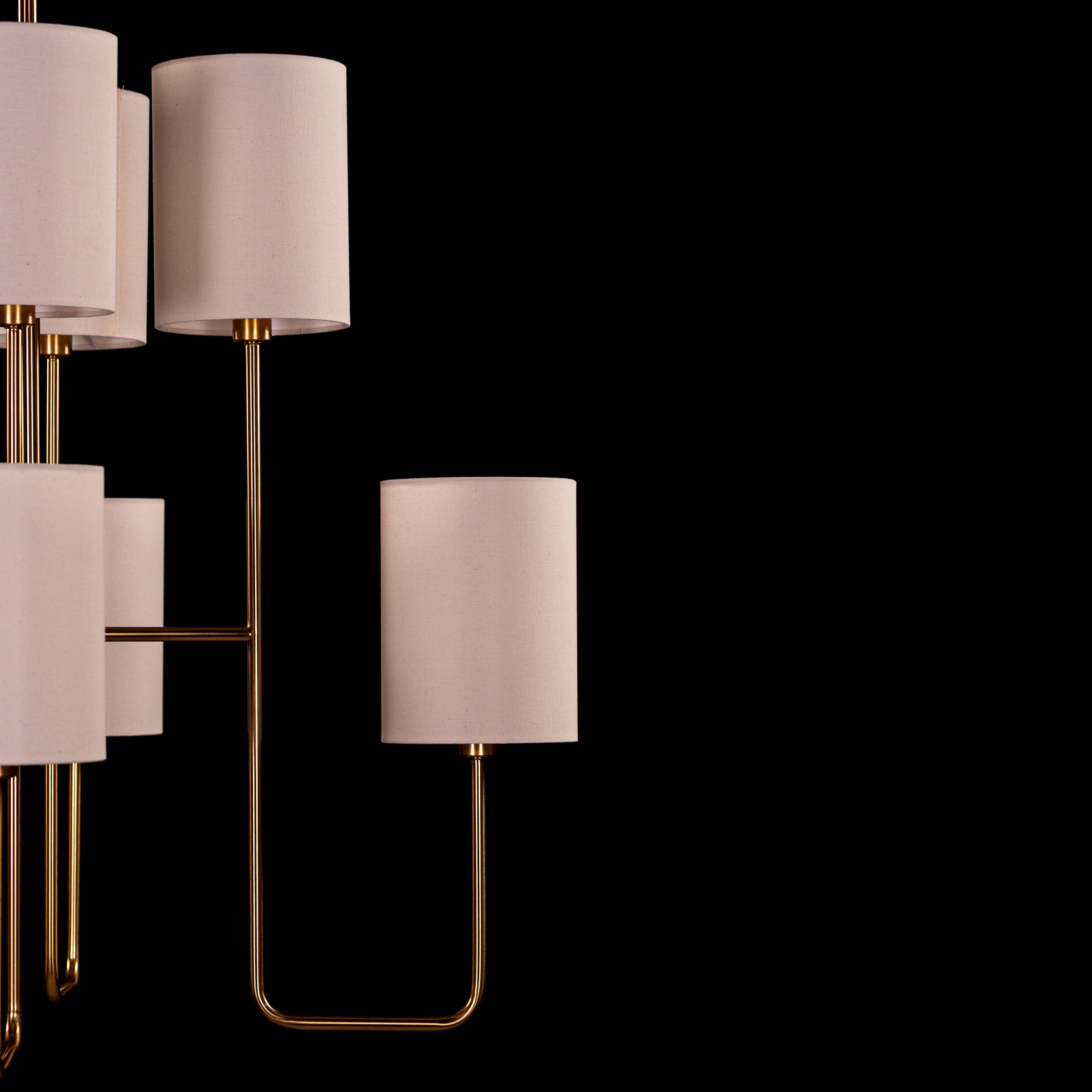 Chelsea (Gold, White) Chandelier