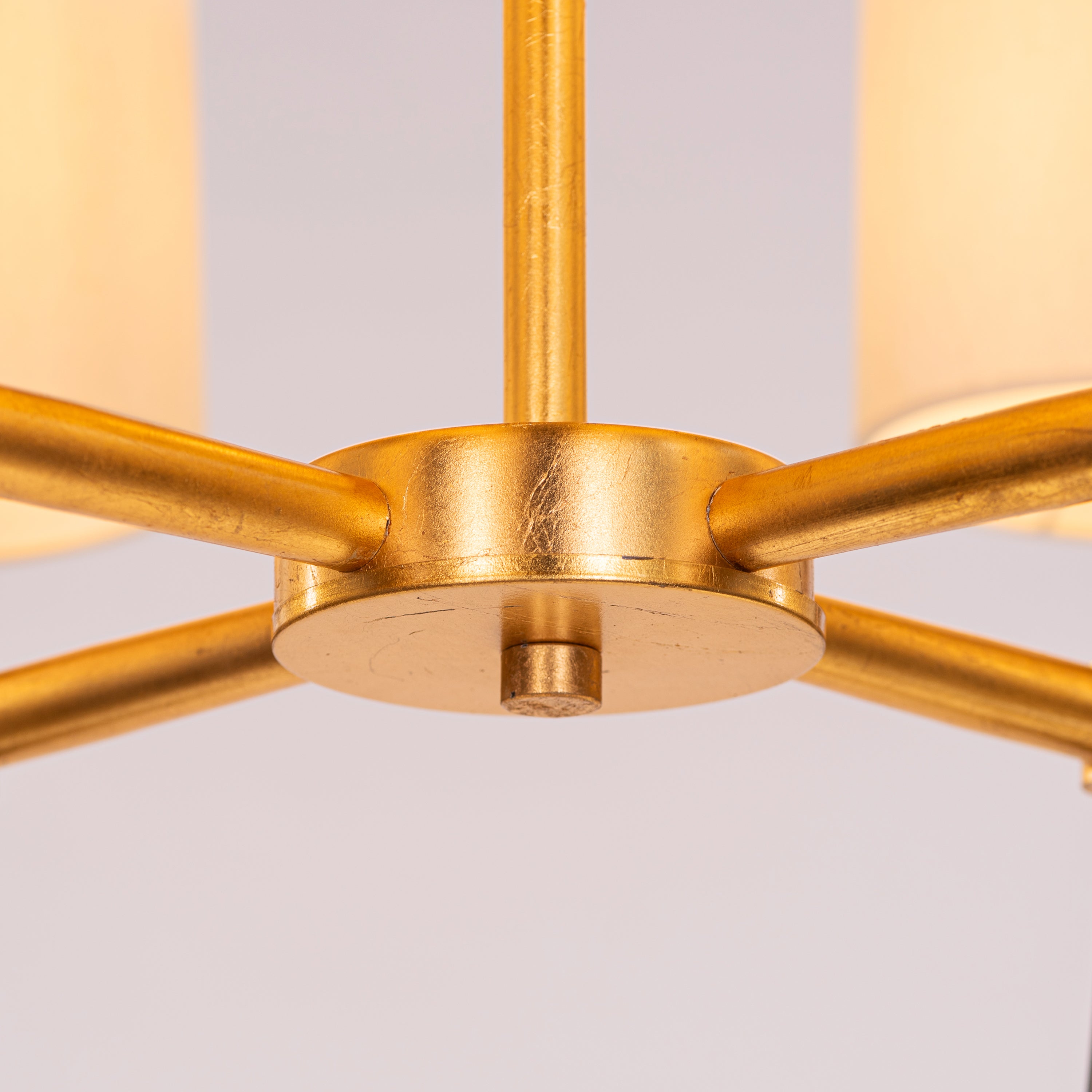 Windsor (Black, Gold, White) Fabric Chandelier