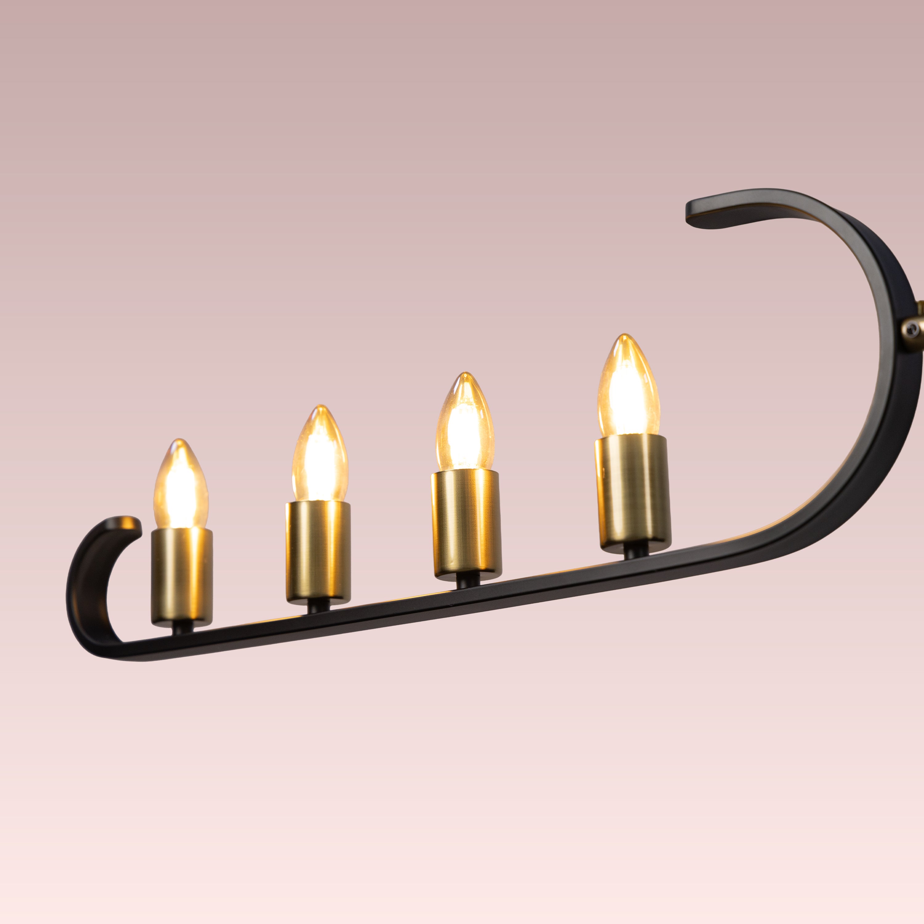 Twilight Row (Gold, Black) Chandelier