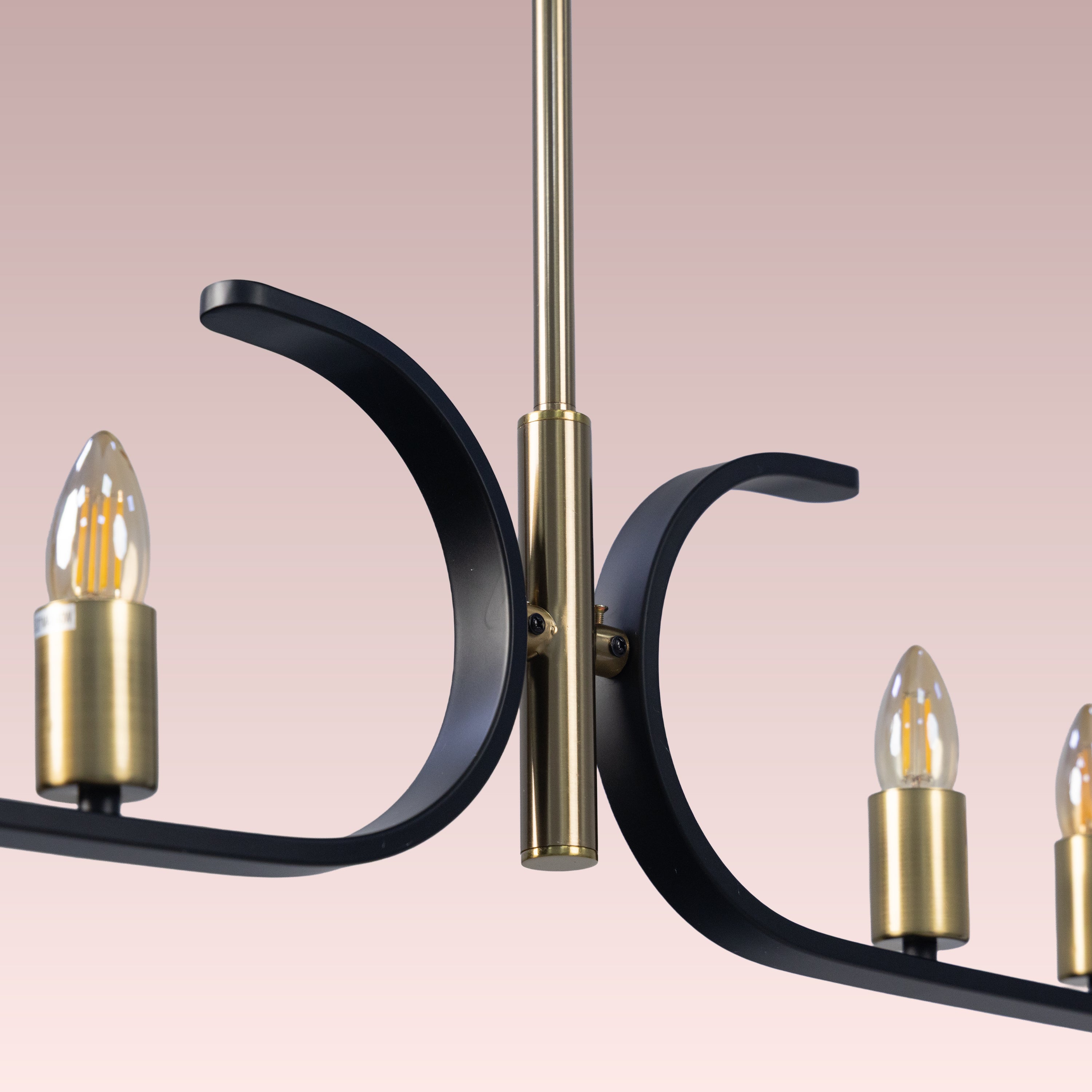 Twilight Row (Gold, Black) Chandelier
