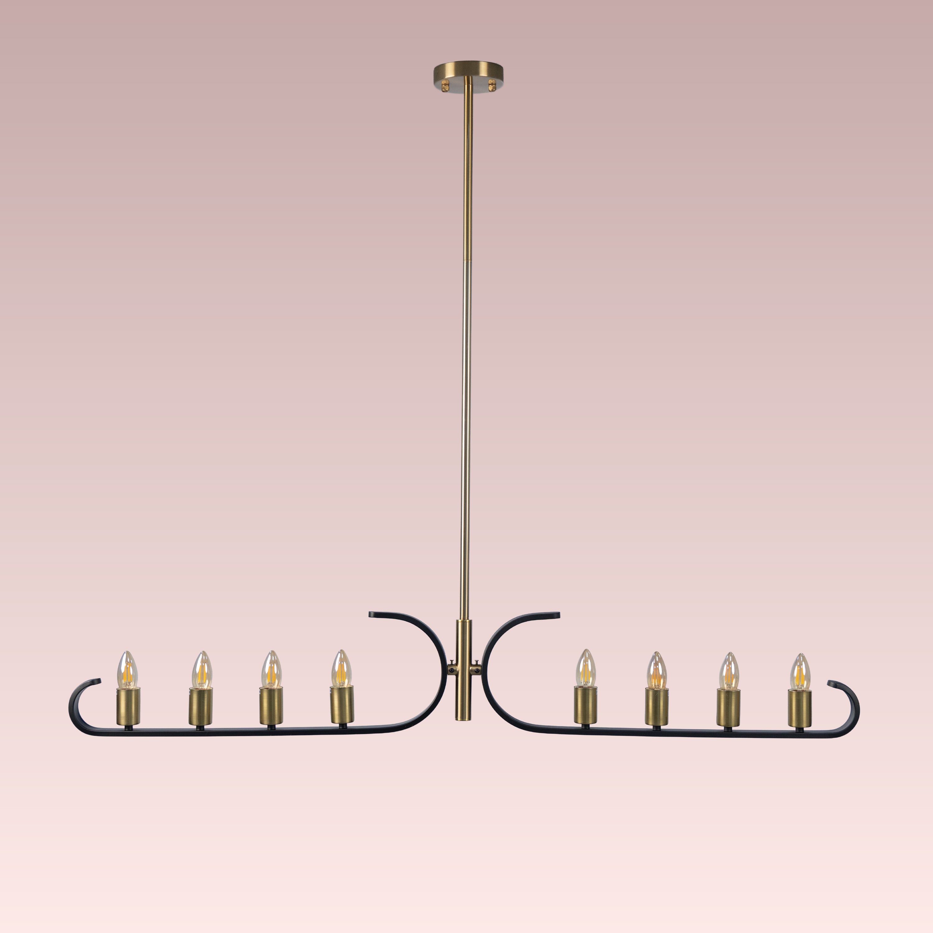 Twilight Row (Gold, Black) Chandelier