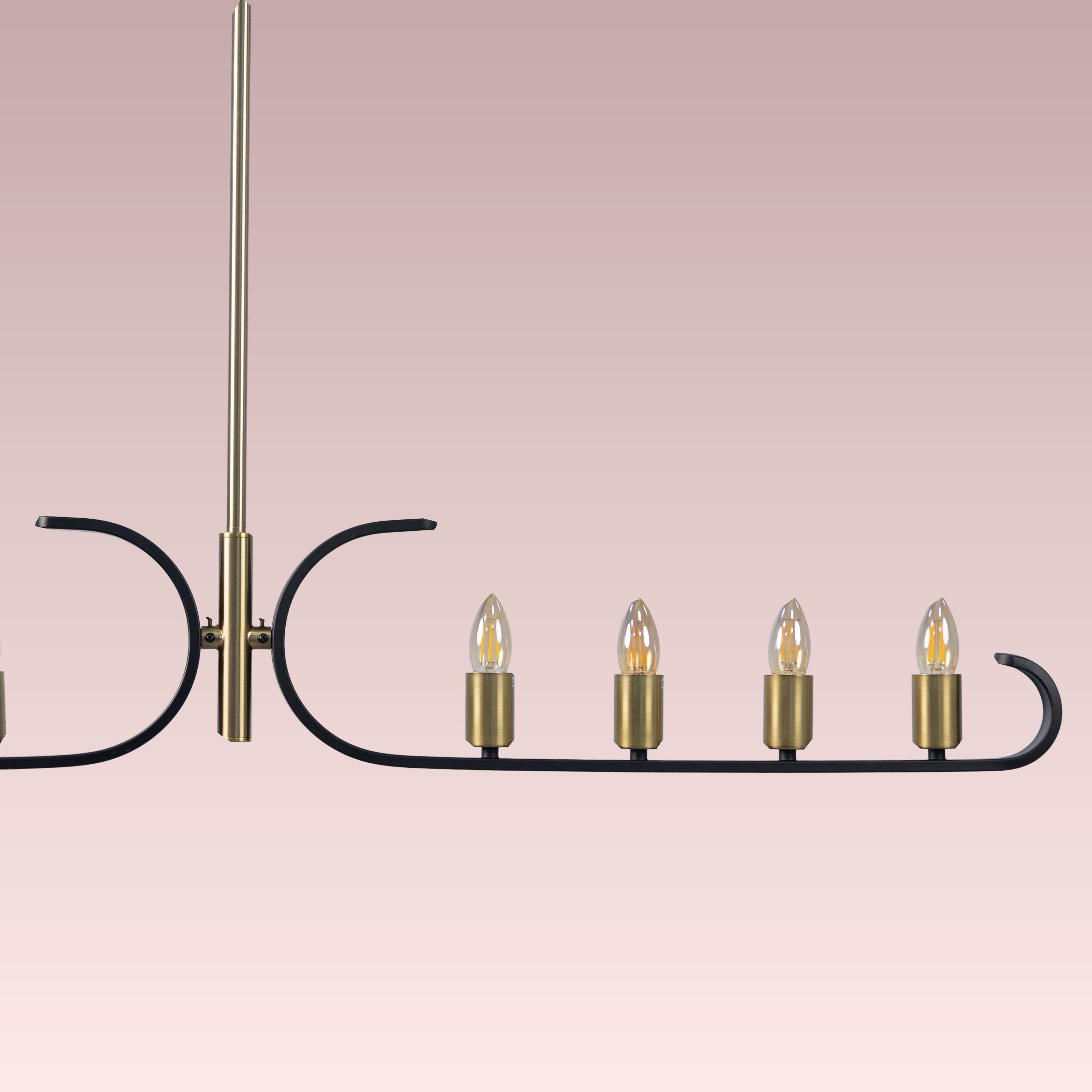 Twilight Row (Gold, Black) Chandelier