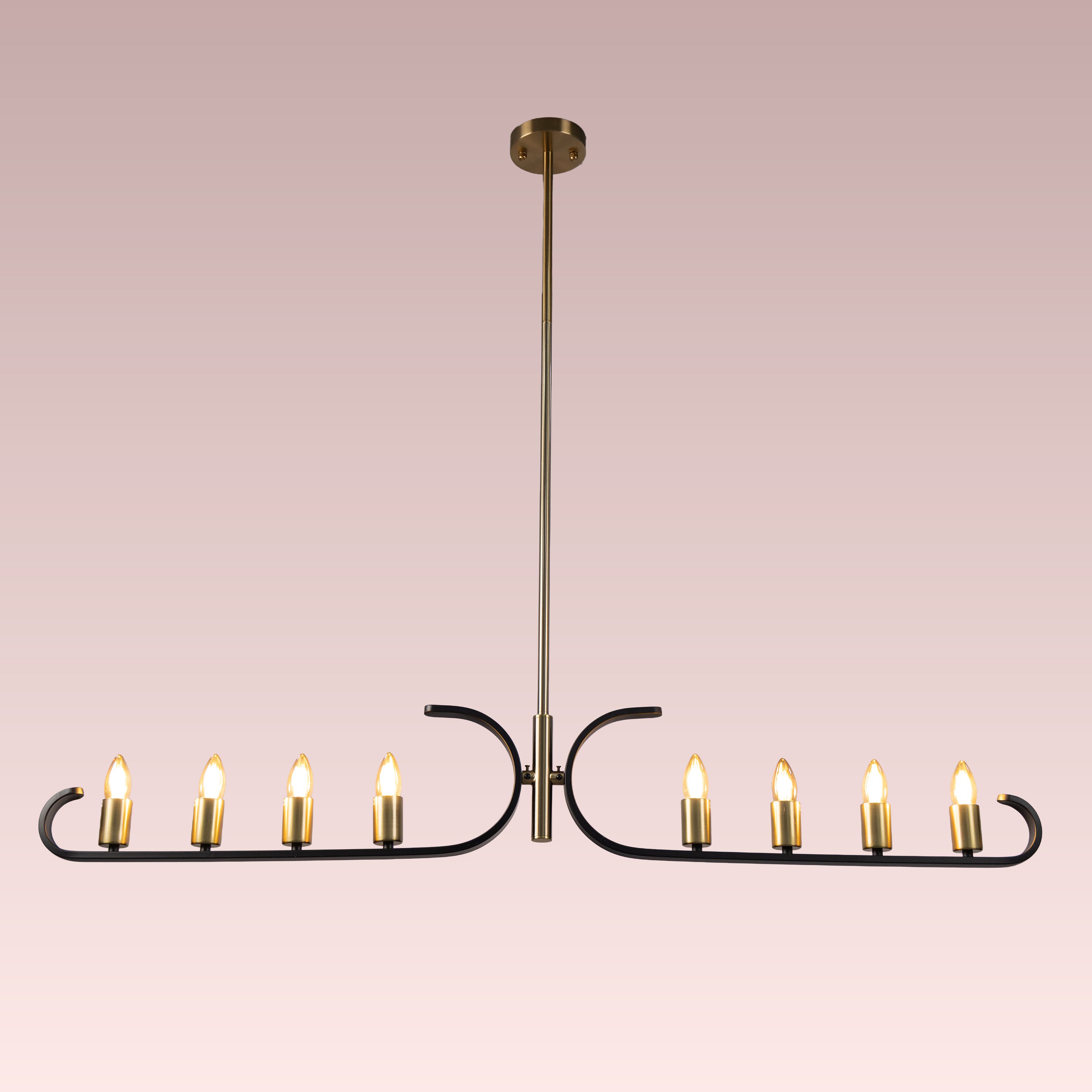 Twilight Row (Gold, Black) Chandelier