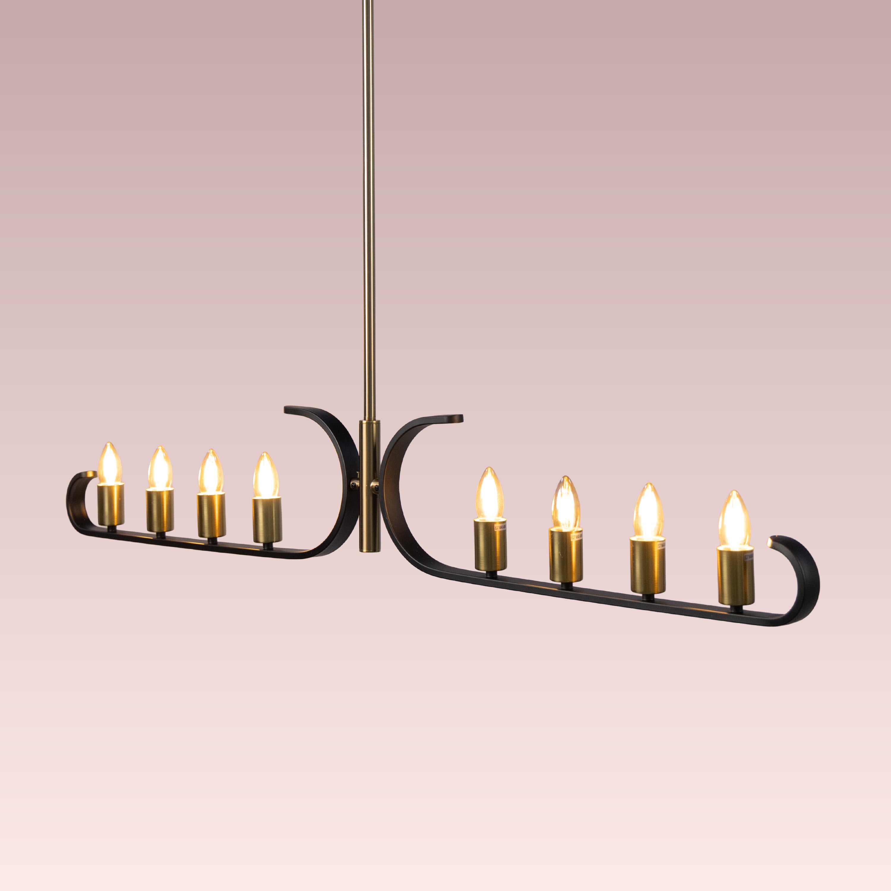 Twilight Row (Gold, Black) Chandelier