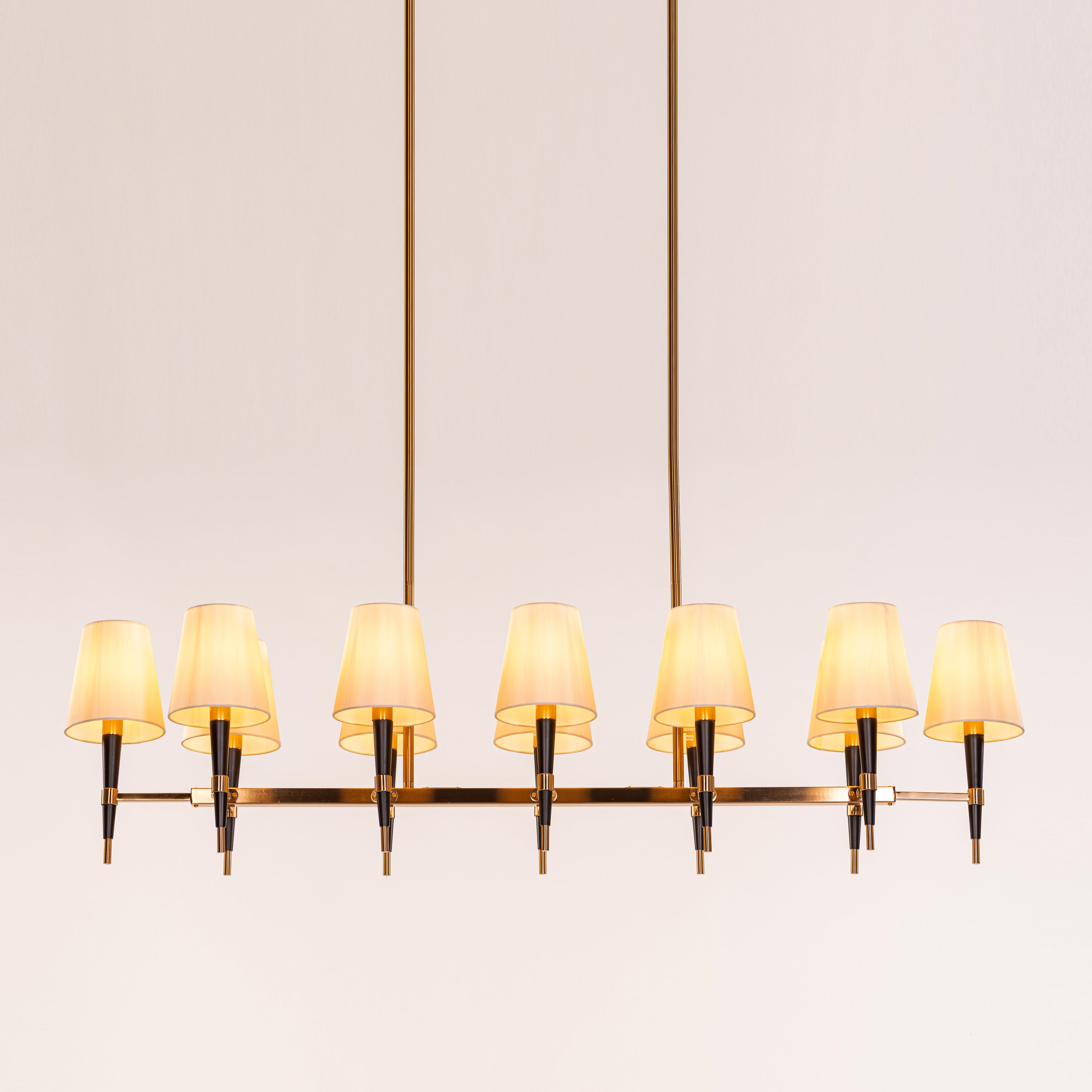 See The Unseen (Black, Gold) Fabric Chandelier