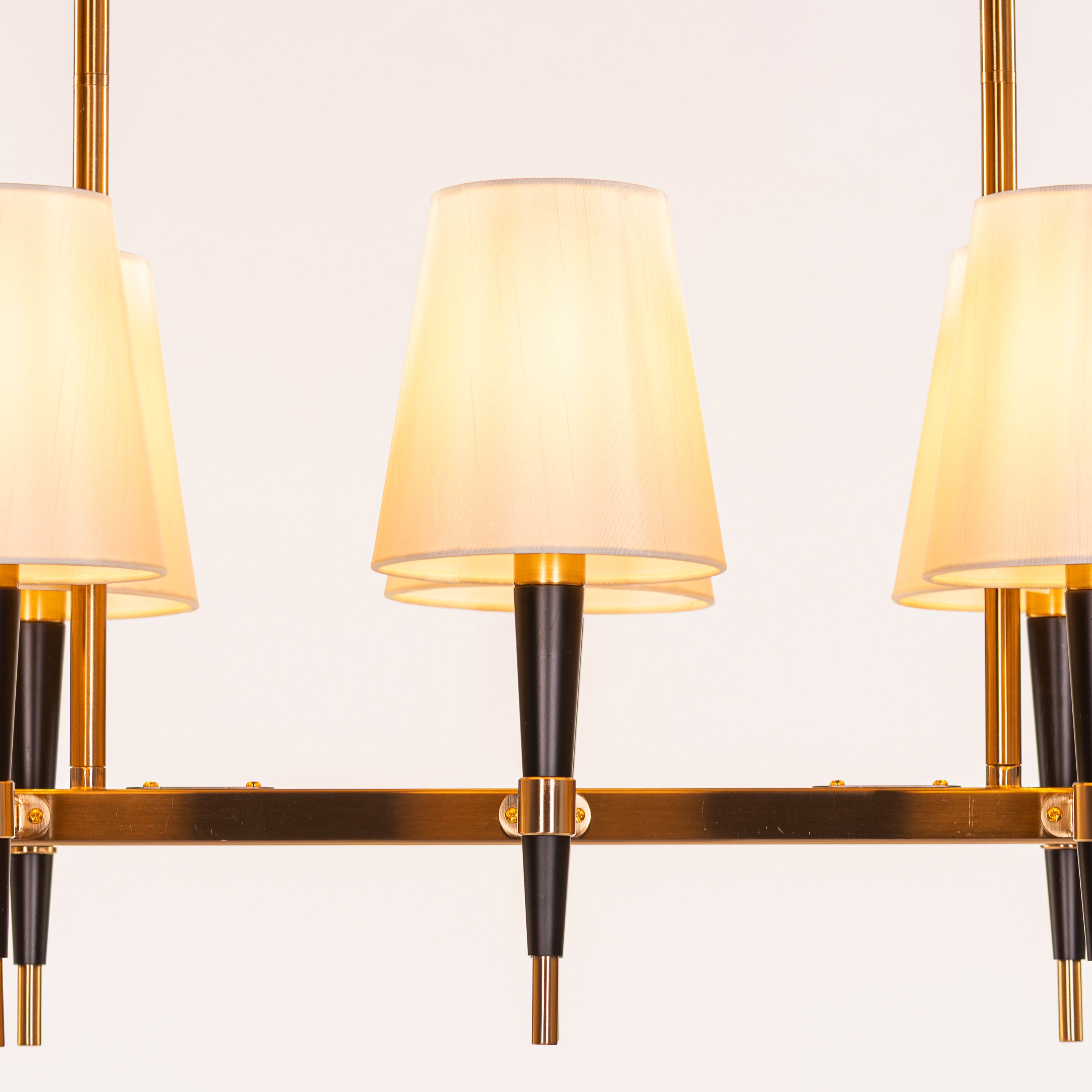 See The Unseen (Black, Gold) Fabric Chandelier