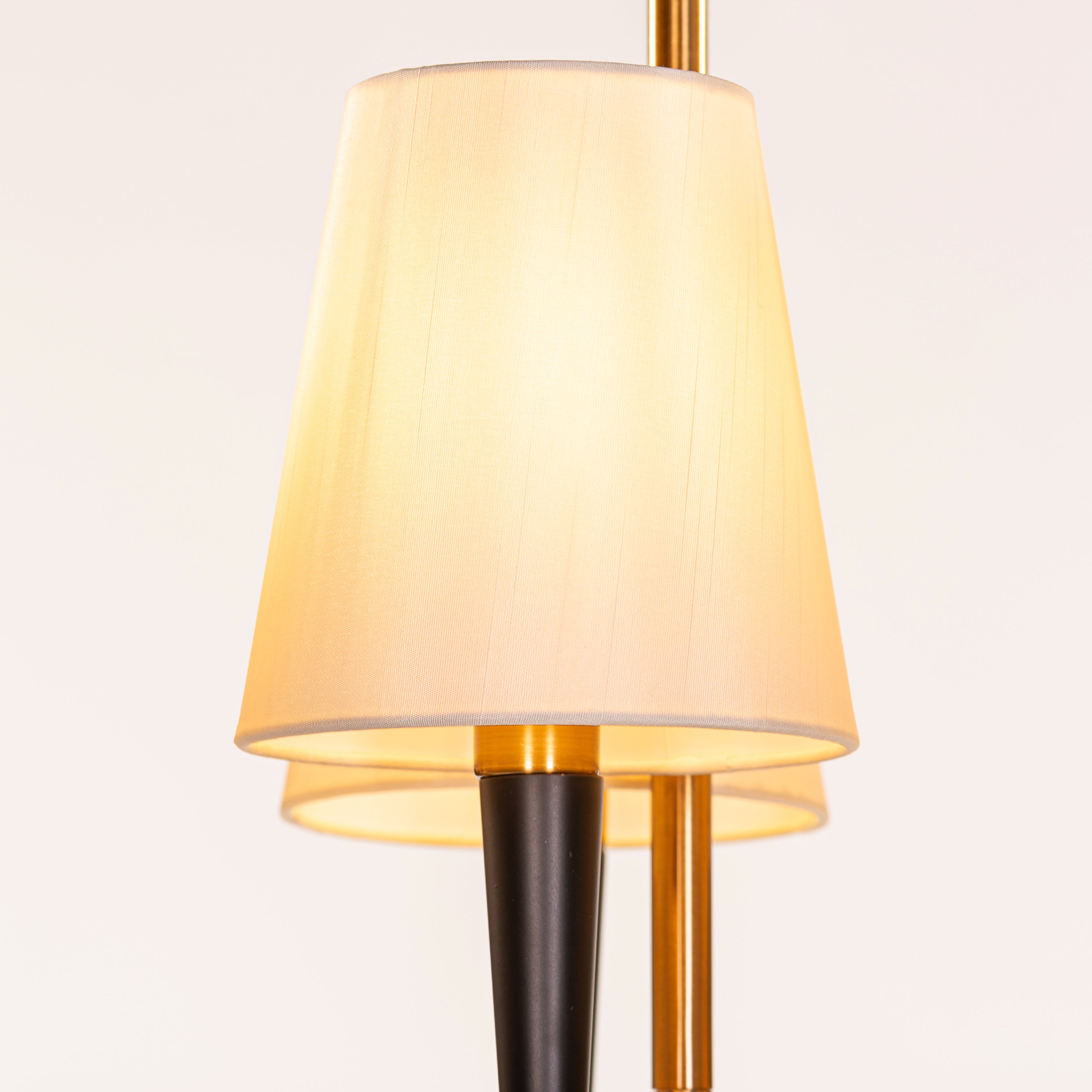See The Unseen (Black, Gold) Fabric Chandelier