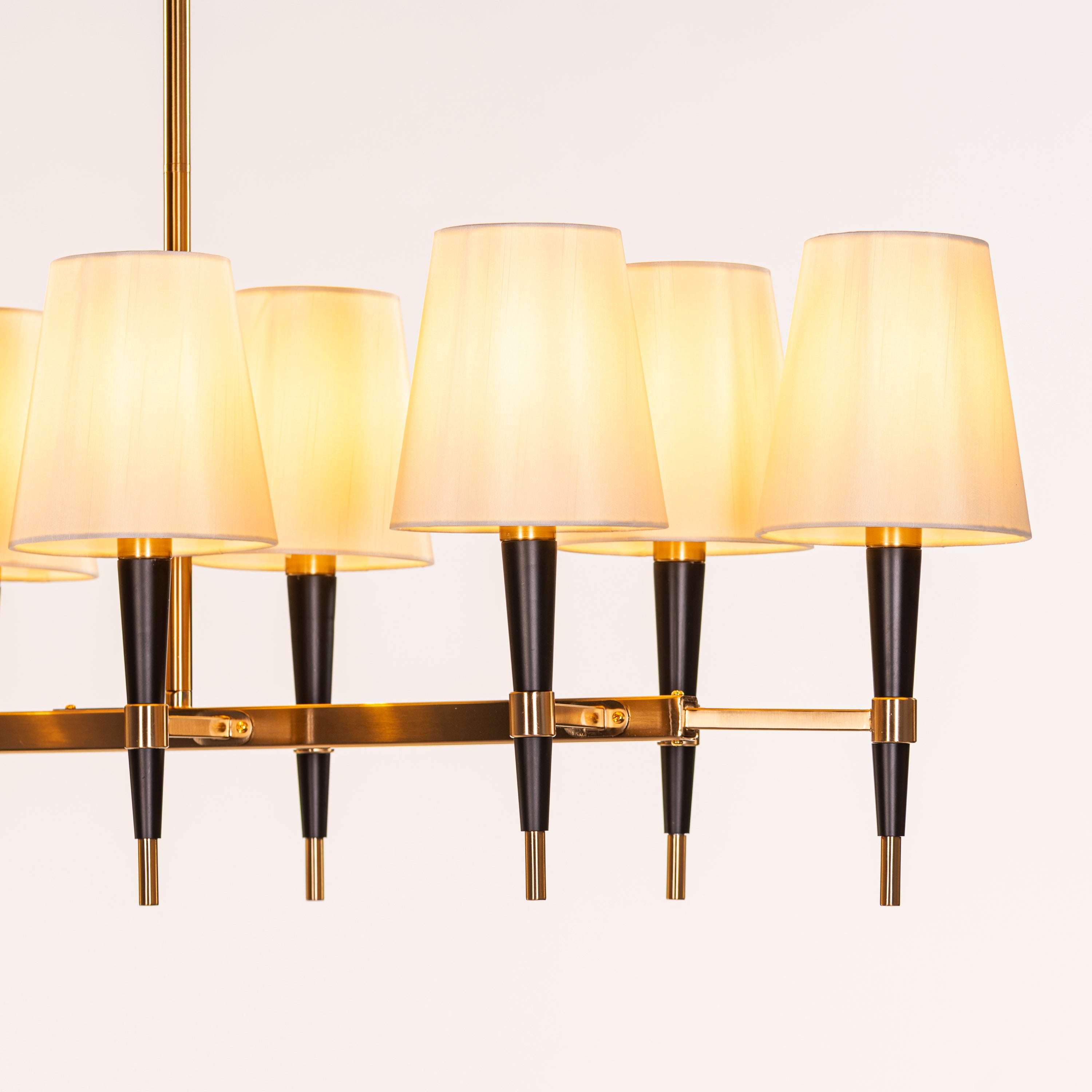 See The Unseen (Black, Gold) Fabric Chandelier