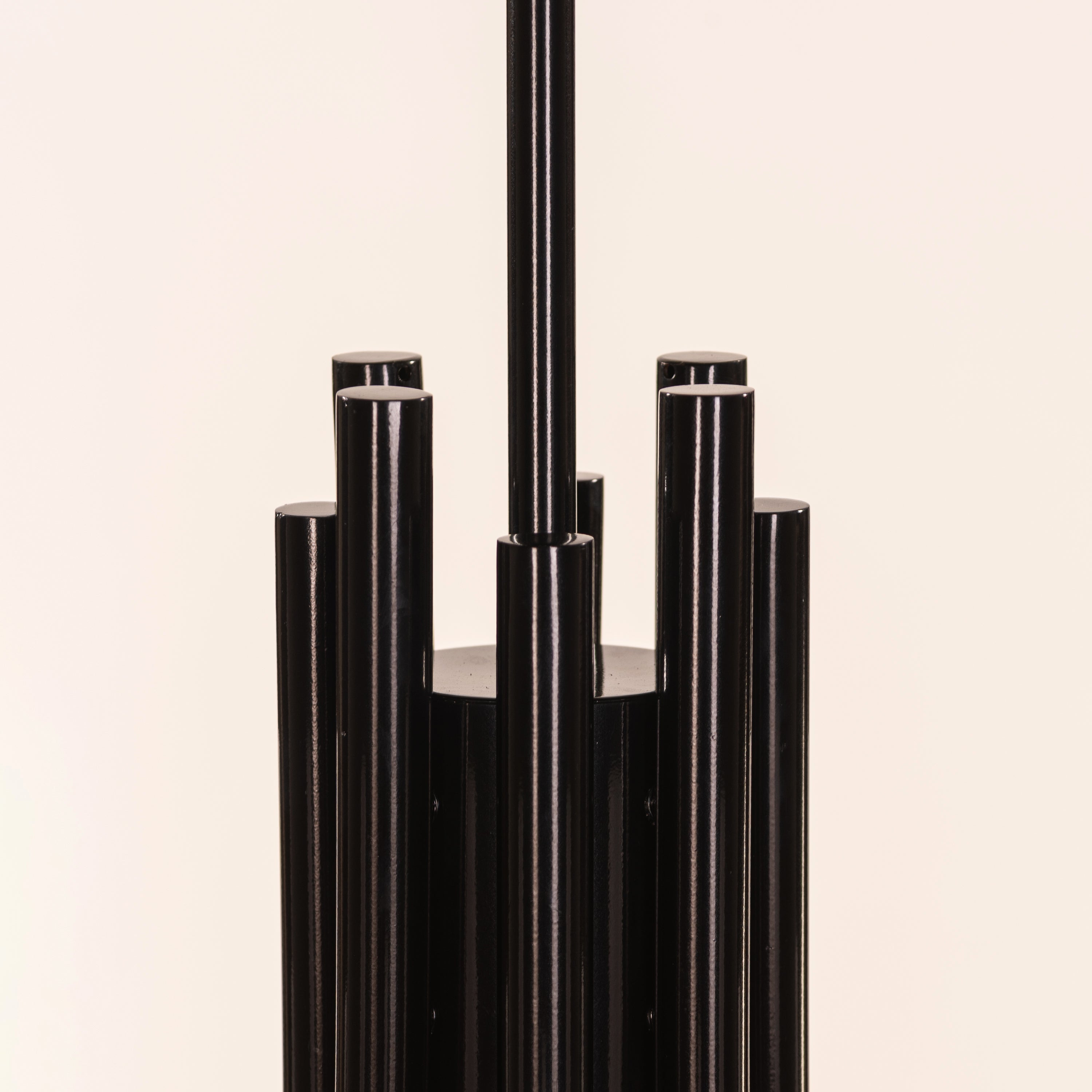 Forma (Black, White) Frosted Glass Chandelier