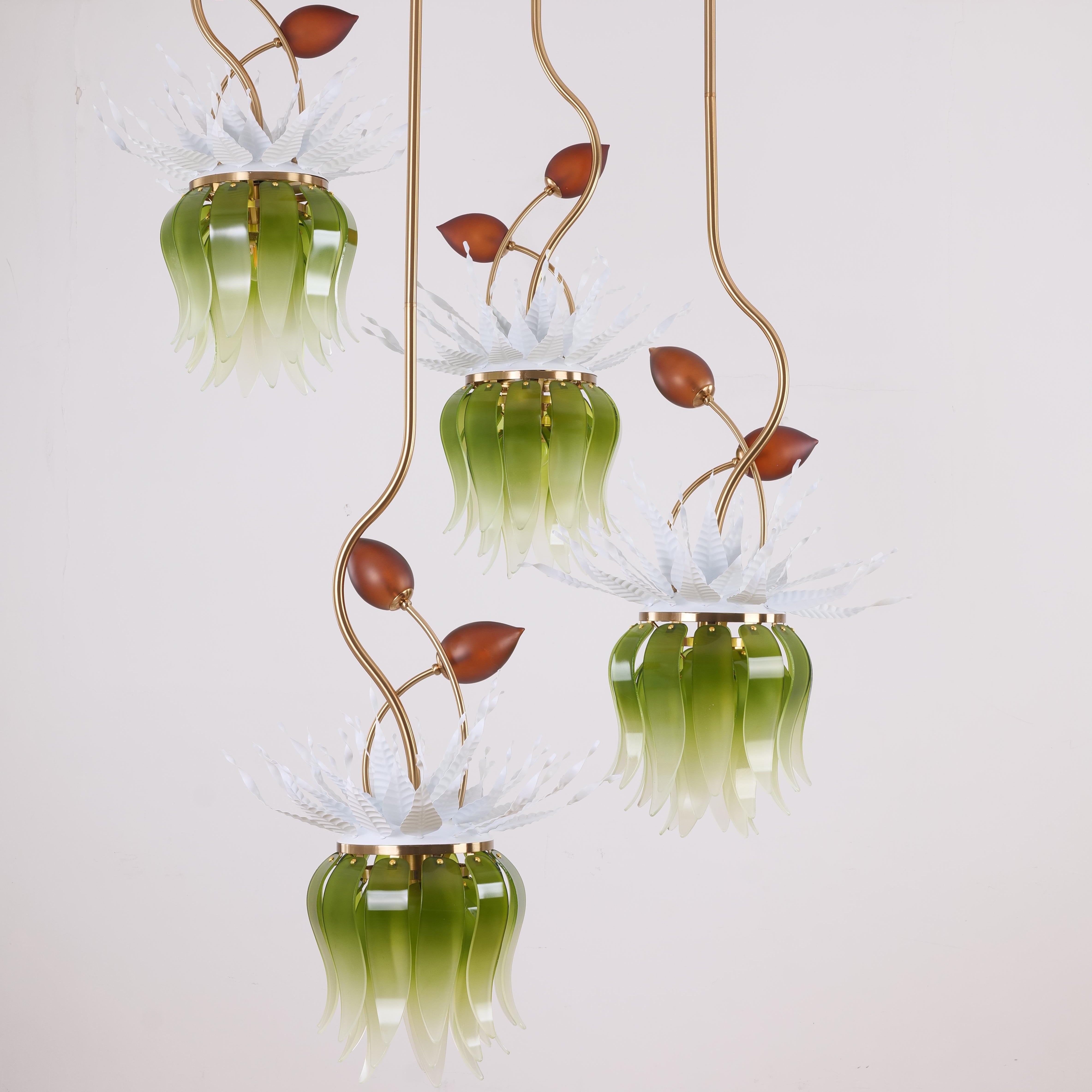 Konoha Song Gradient Double Height Chandelier