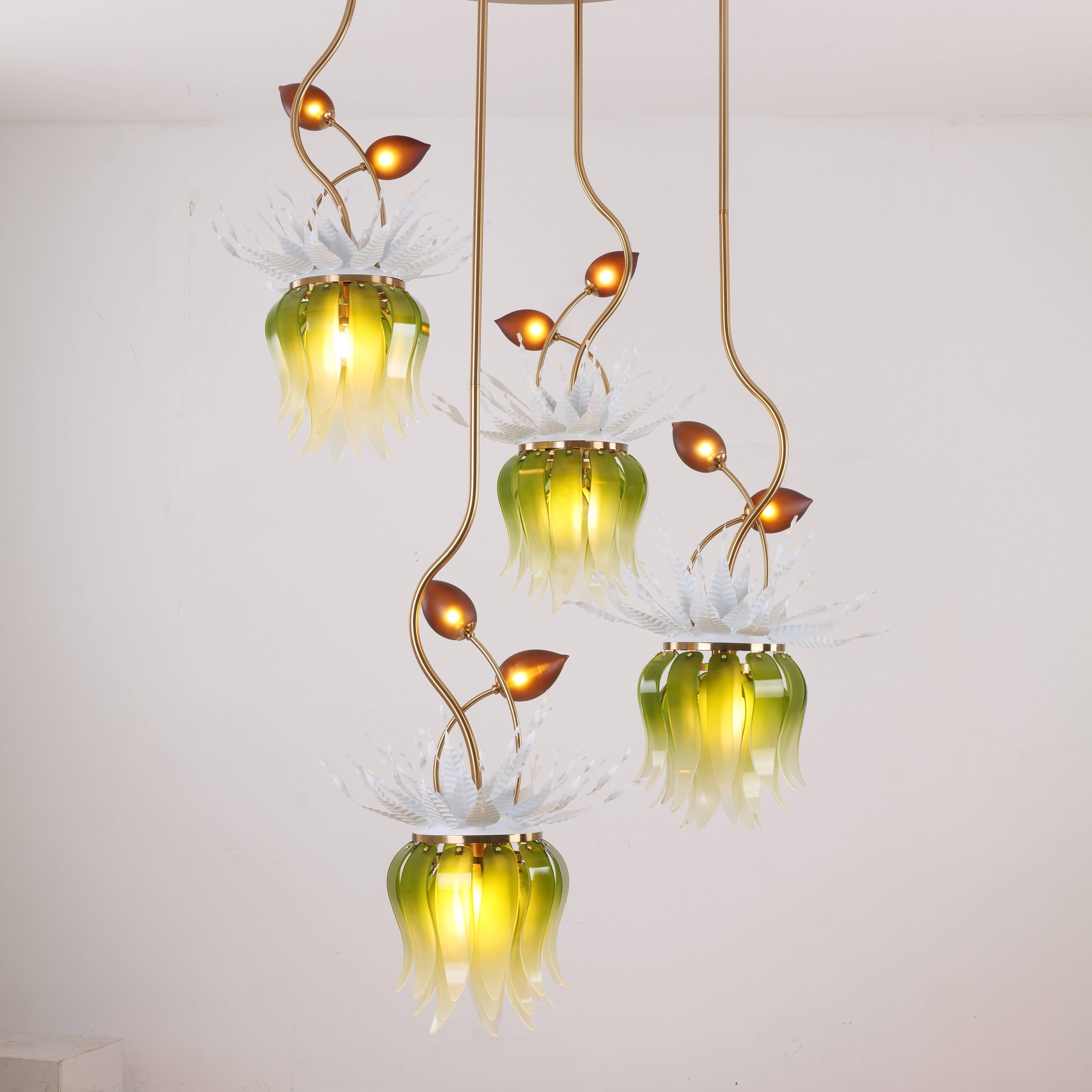 Konoha Song Gradient Double Height Chandelier