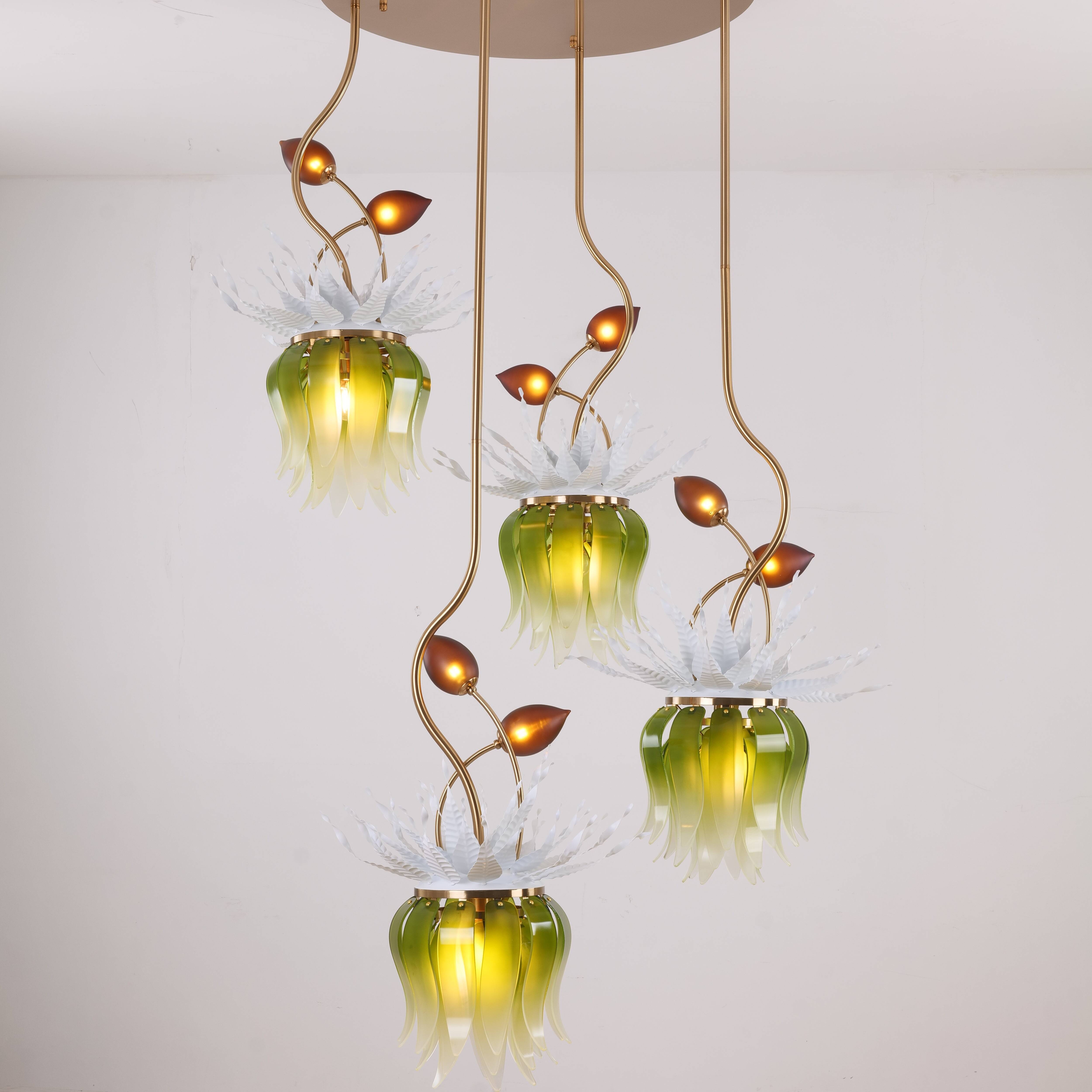 Konoha Song Gradient Double Height Chandelier