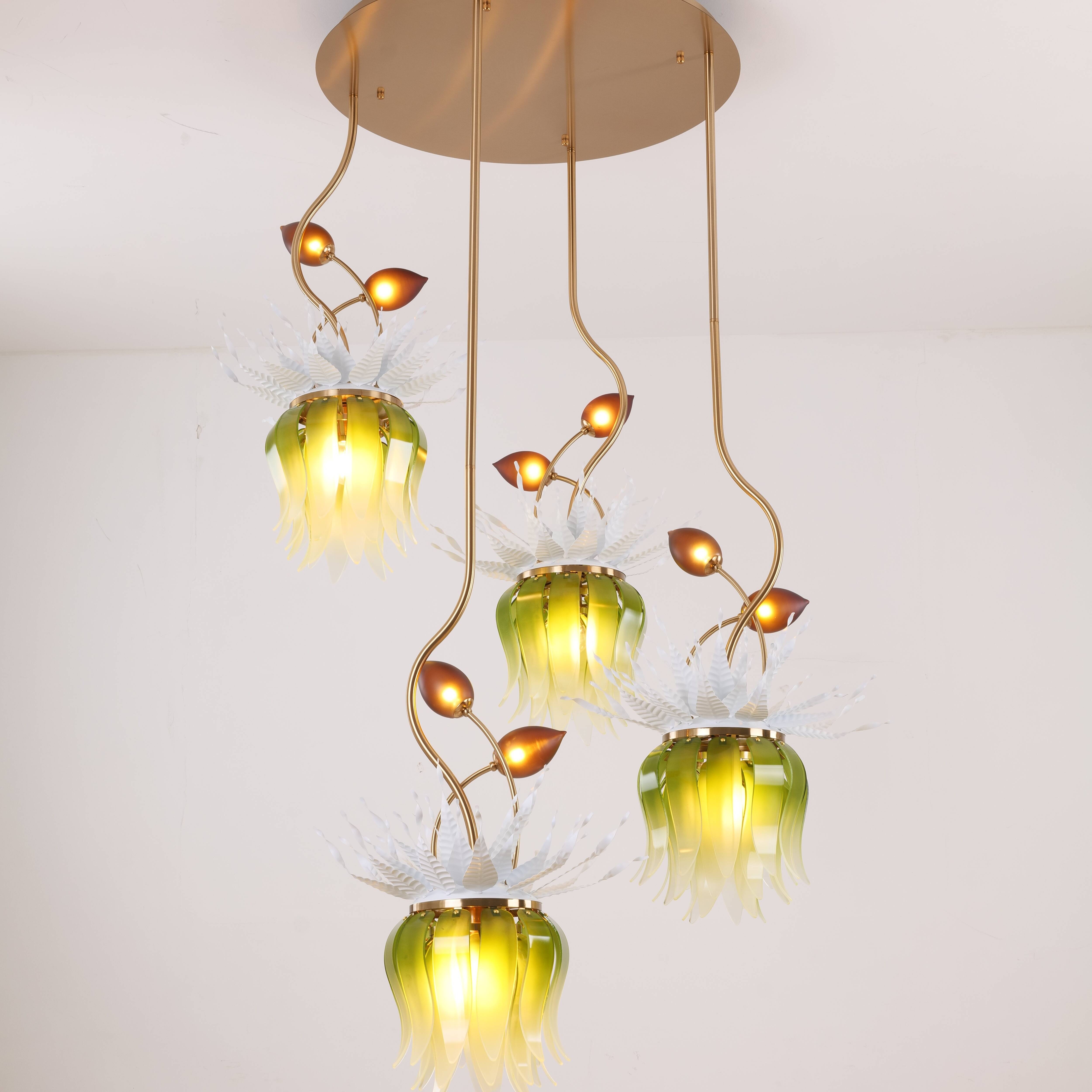Konoha Song Gradient Double Height Chandelier