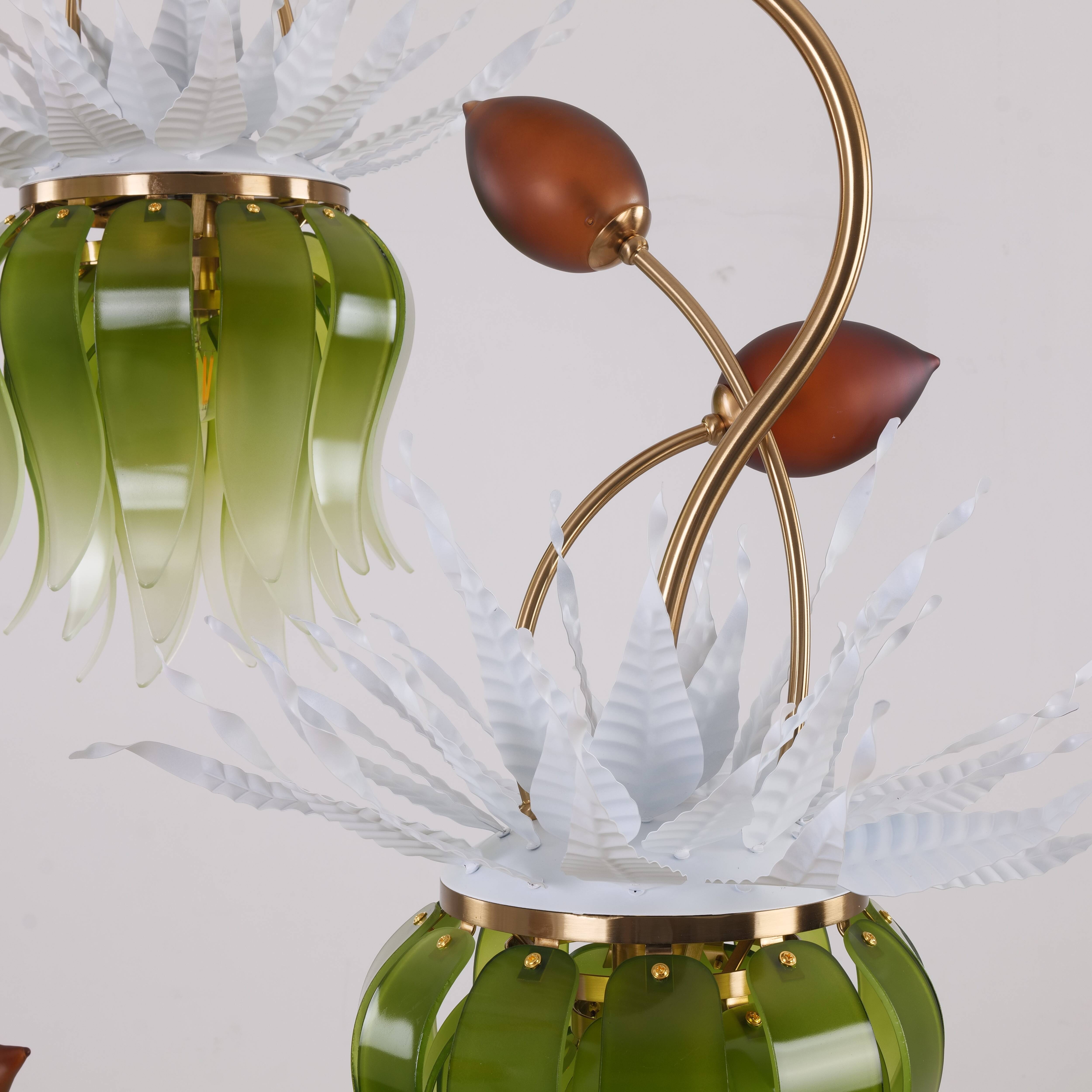 Konoha Song Gradient Double Height Chandelier