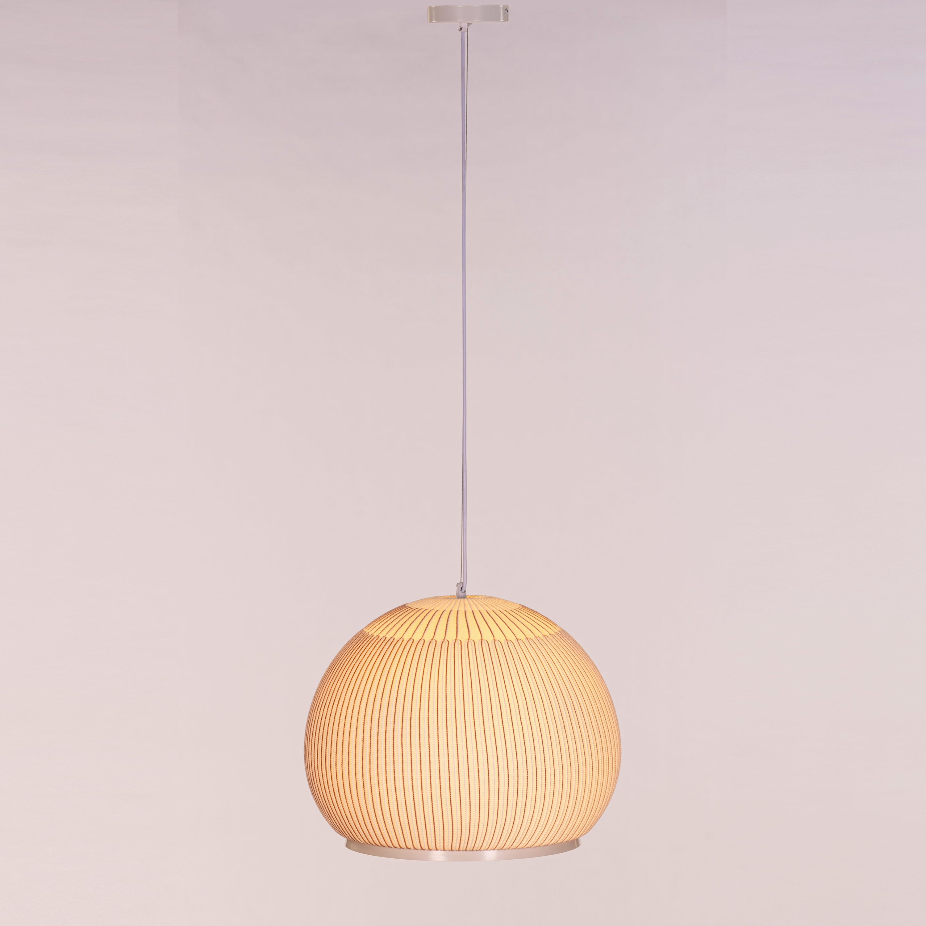 Tideform Orb (Off-White, White) Fabric Pendant Light