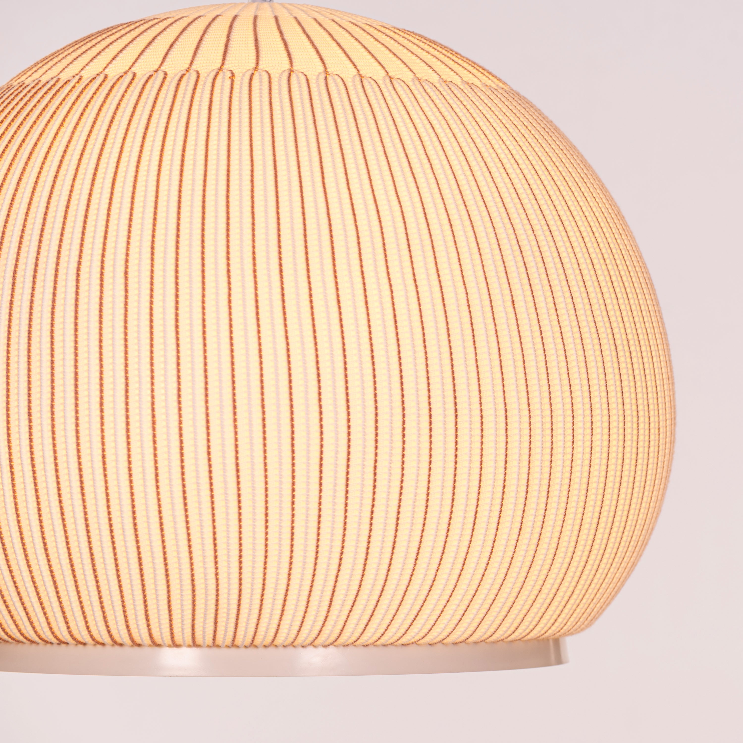 Tideform Orb (Off-White, White) Fabric Pendant Light