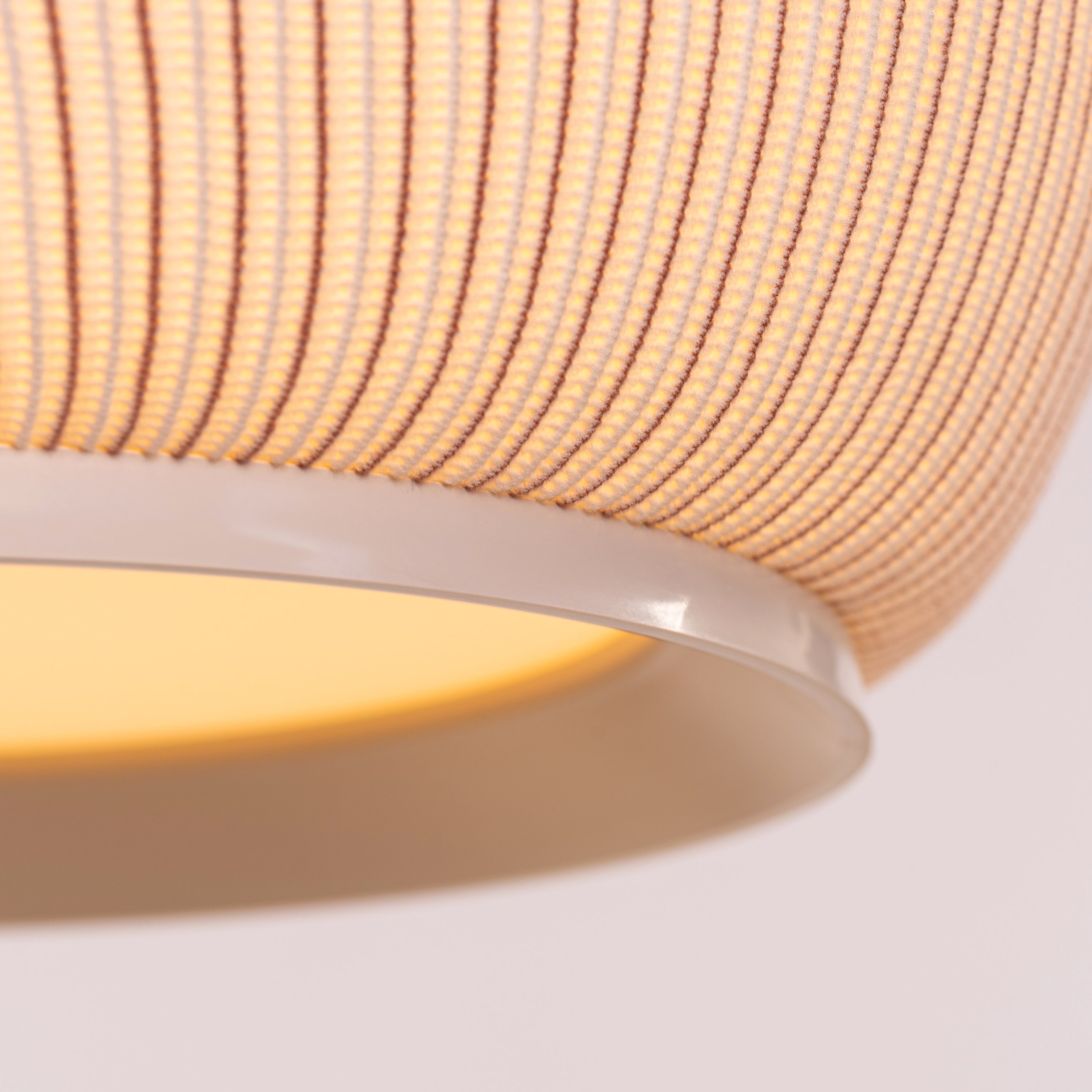 Tideform Orb (Off-White, White) Fabric Pendant Light