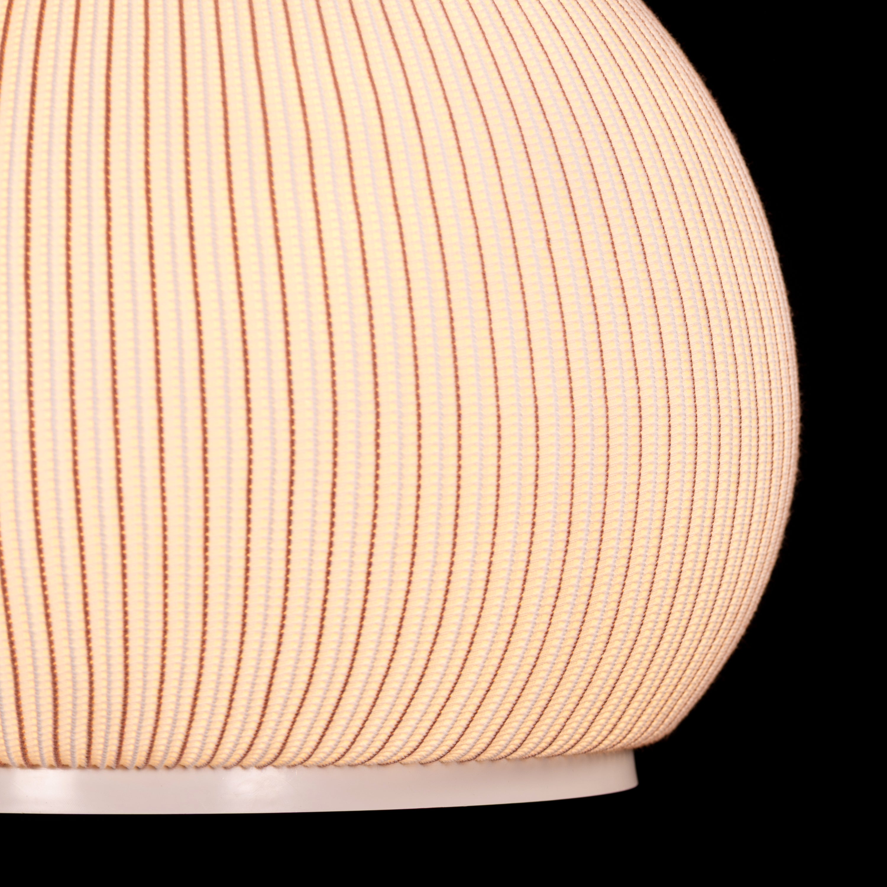 Tideform Orb (Off-White, White) Fabric Pendant Light