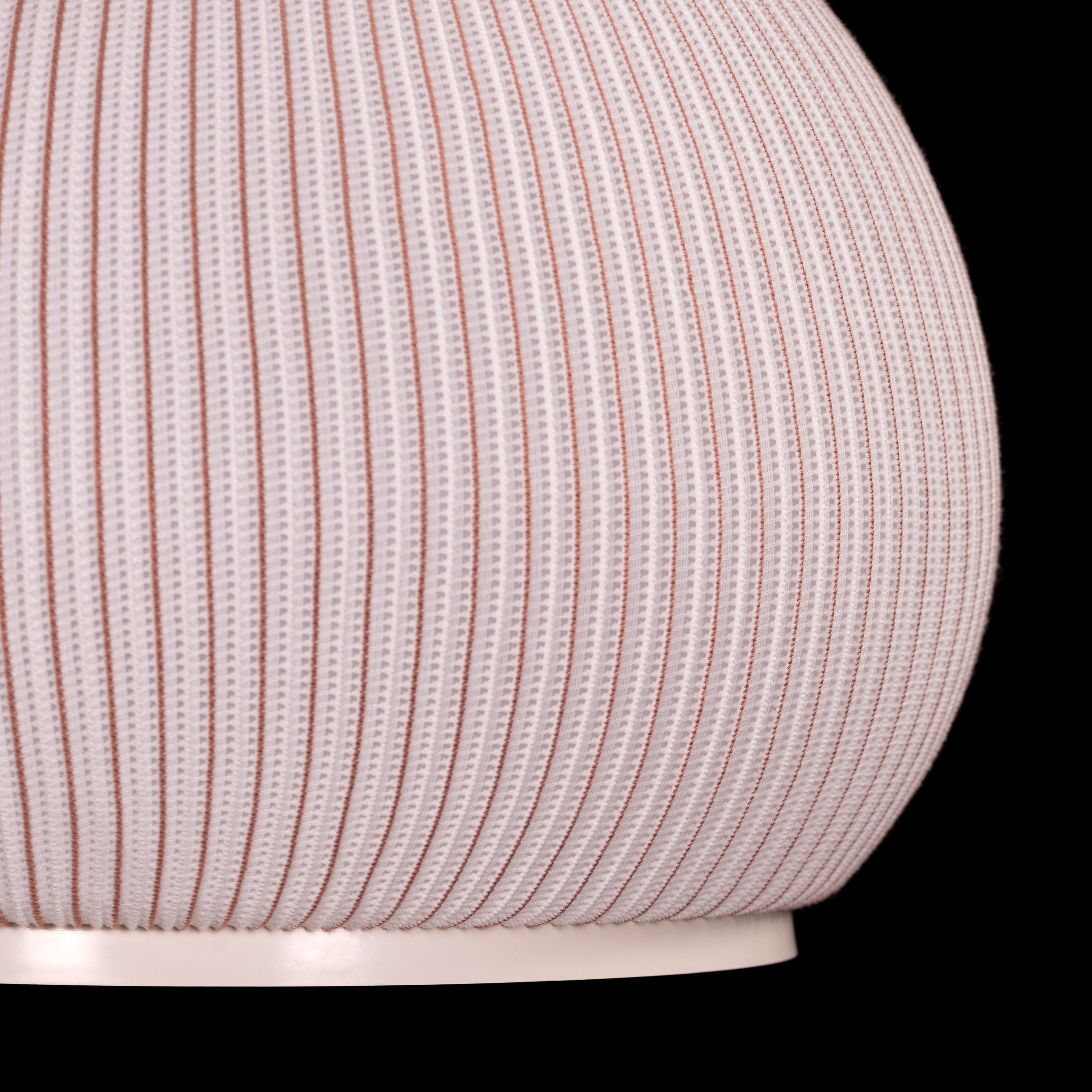 Tideform Orb (Off-White, White) Fabric Pendant Light