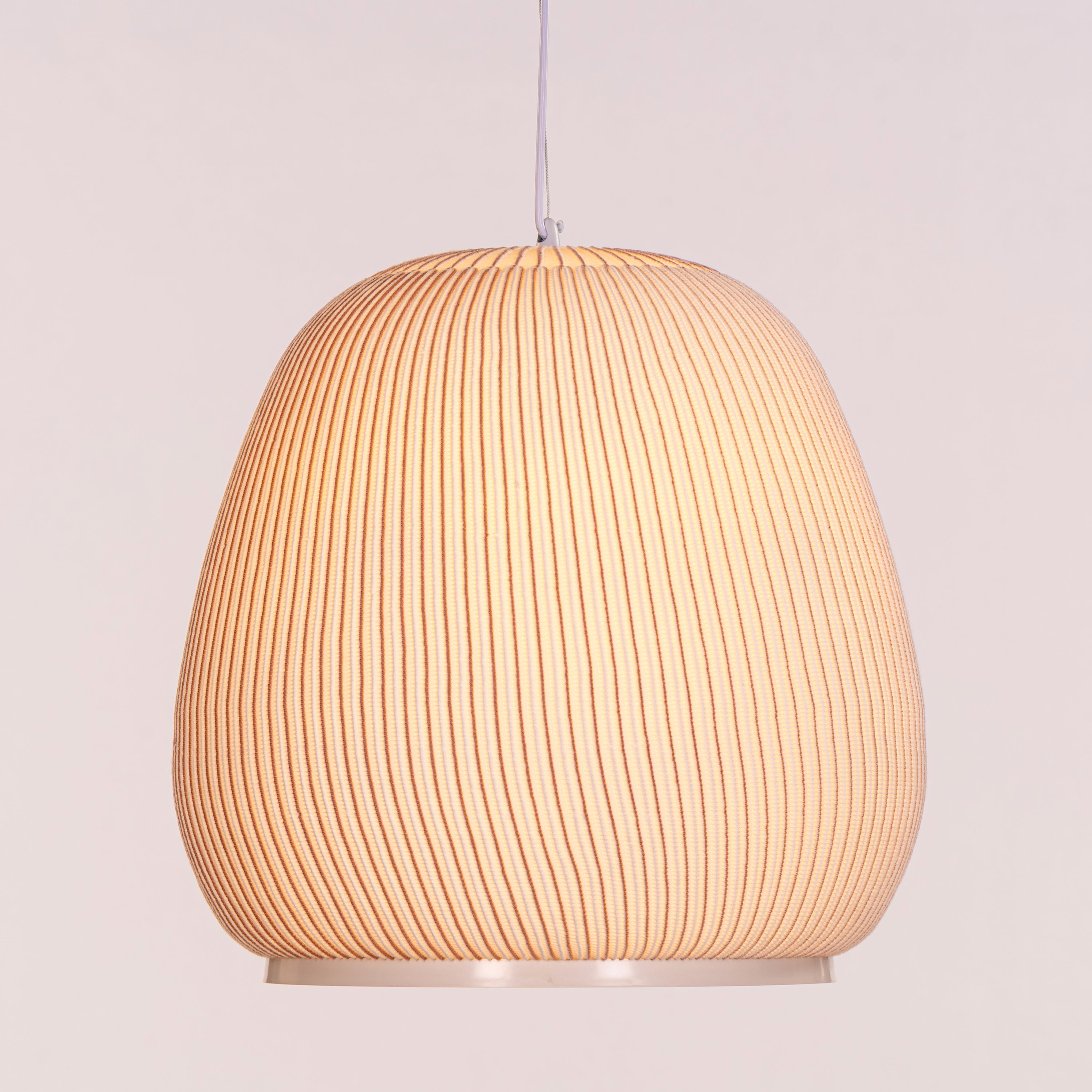 Tideform Arc (Off-White, White) Fabric Pendant Light