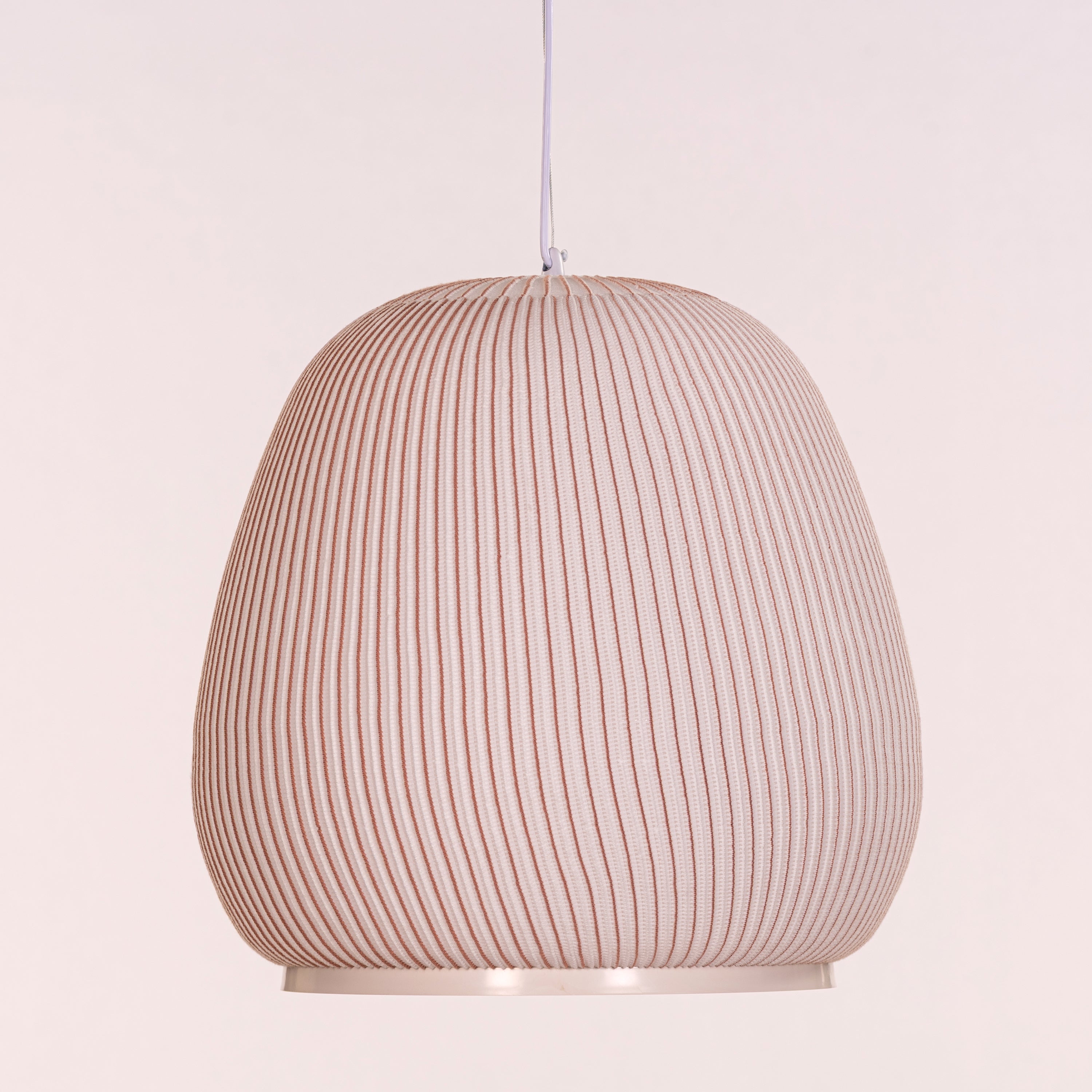 Tideform Arc (Off-White, White) Fabric Pendant Light