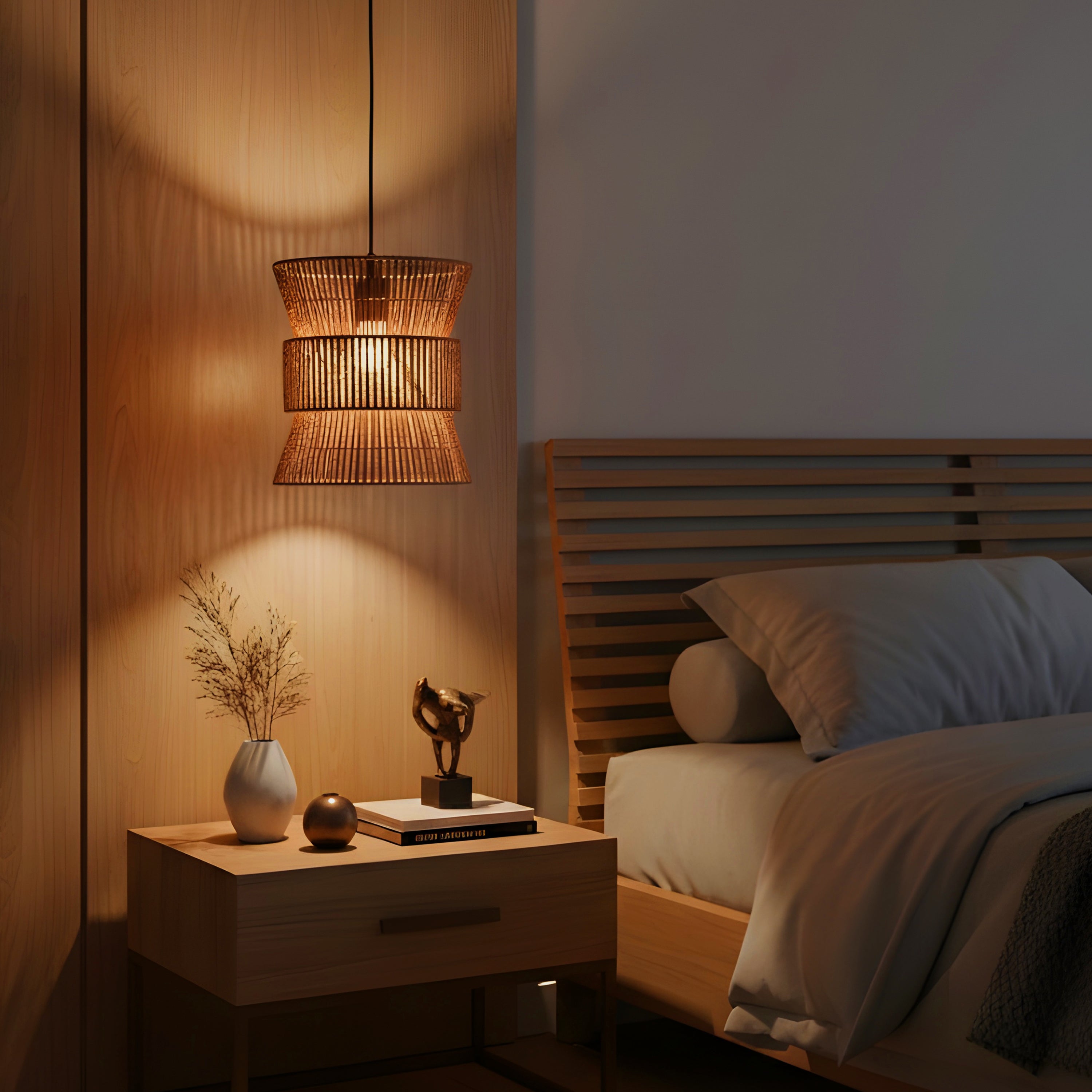 Harbour Haze (Brown) Rattan Pendant Light