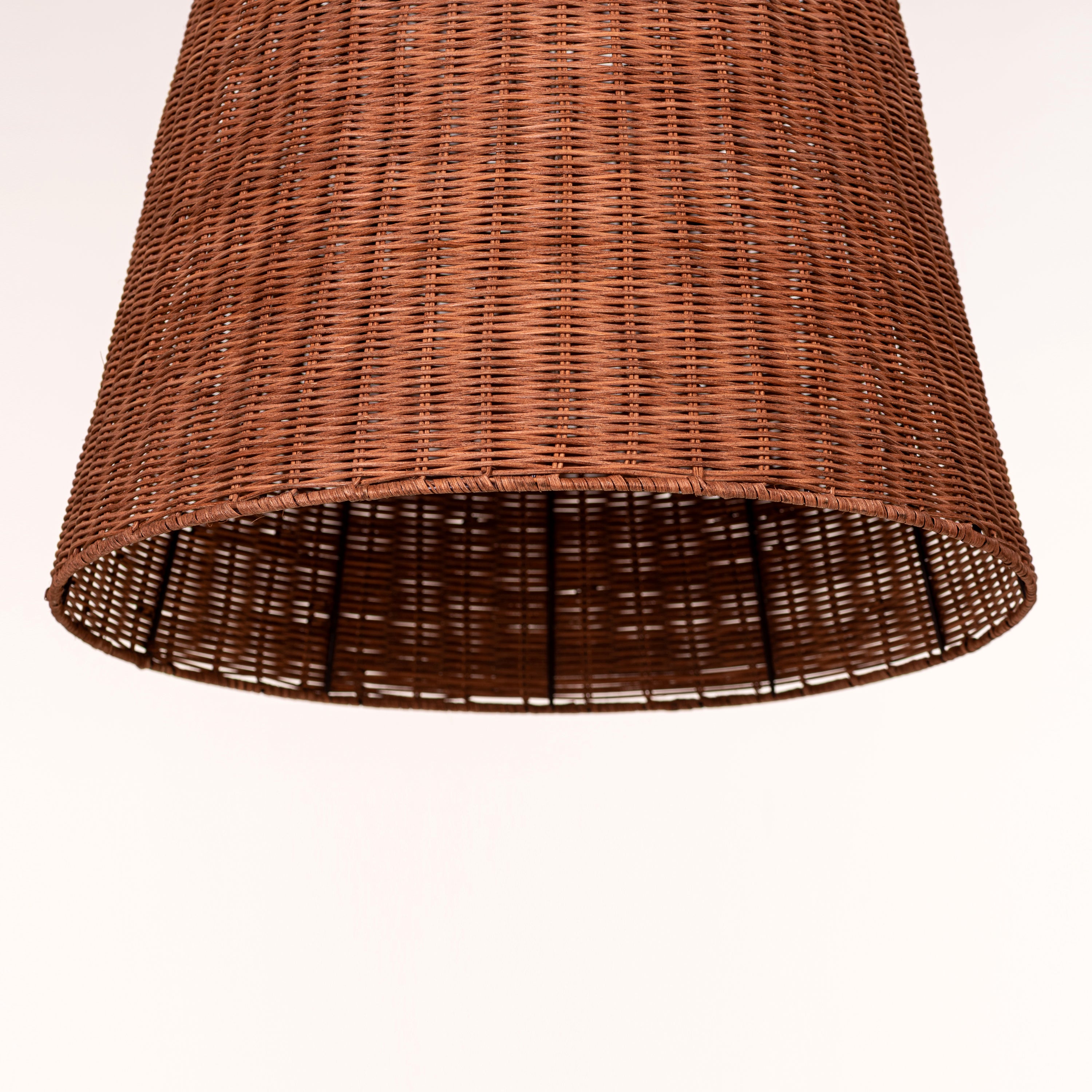 Beachwalk Basket (Black, Beige) Rattan Pendant Light