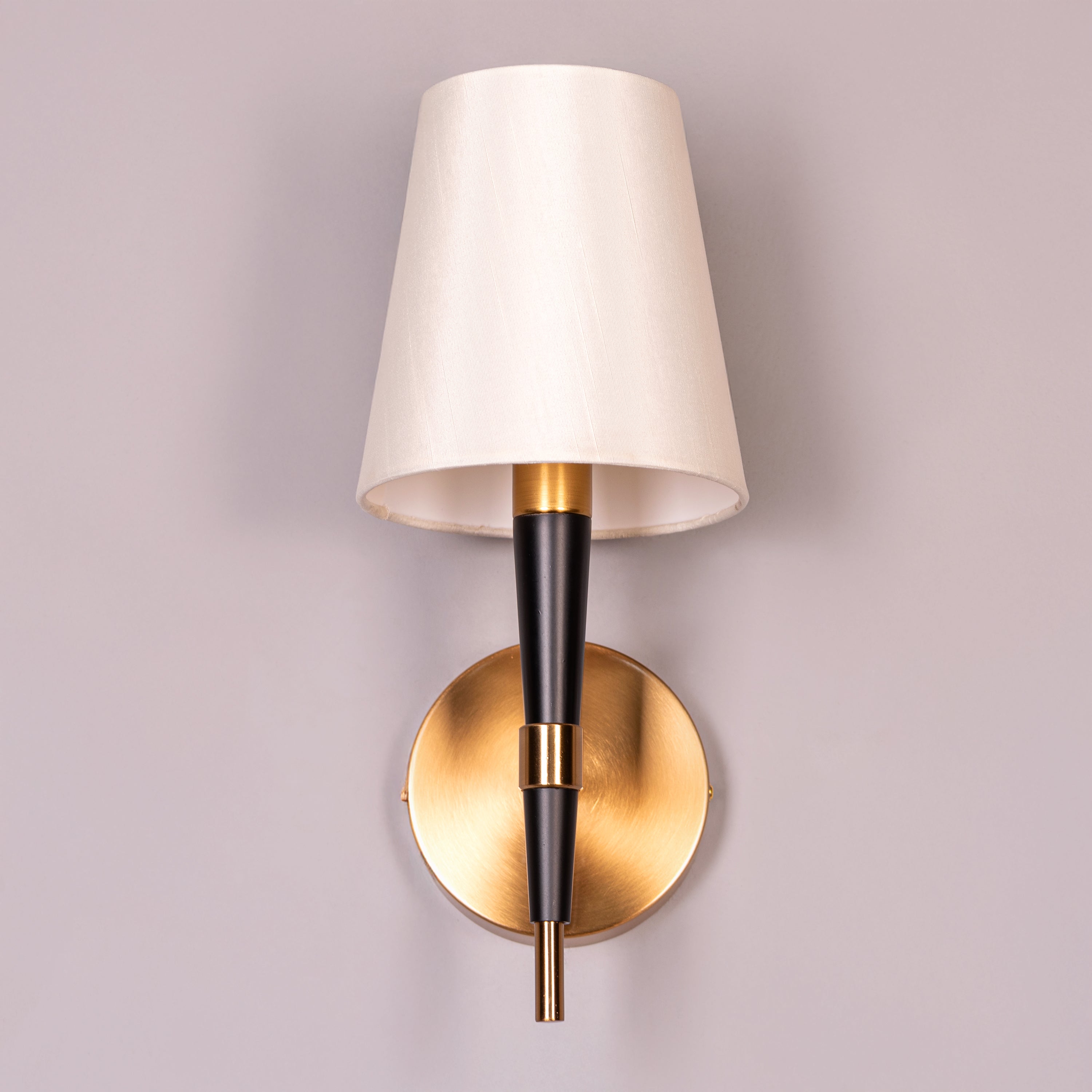 See The Unseen (Black, Gold) Fabric Wall Light