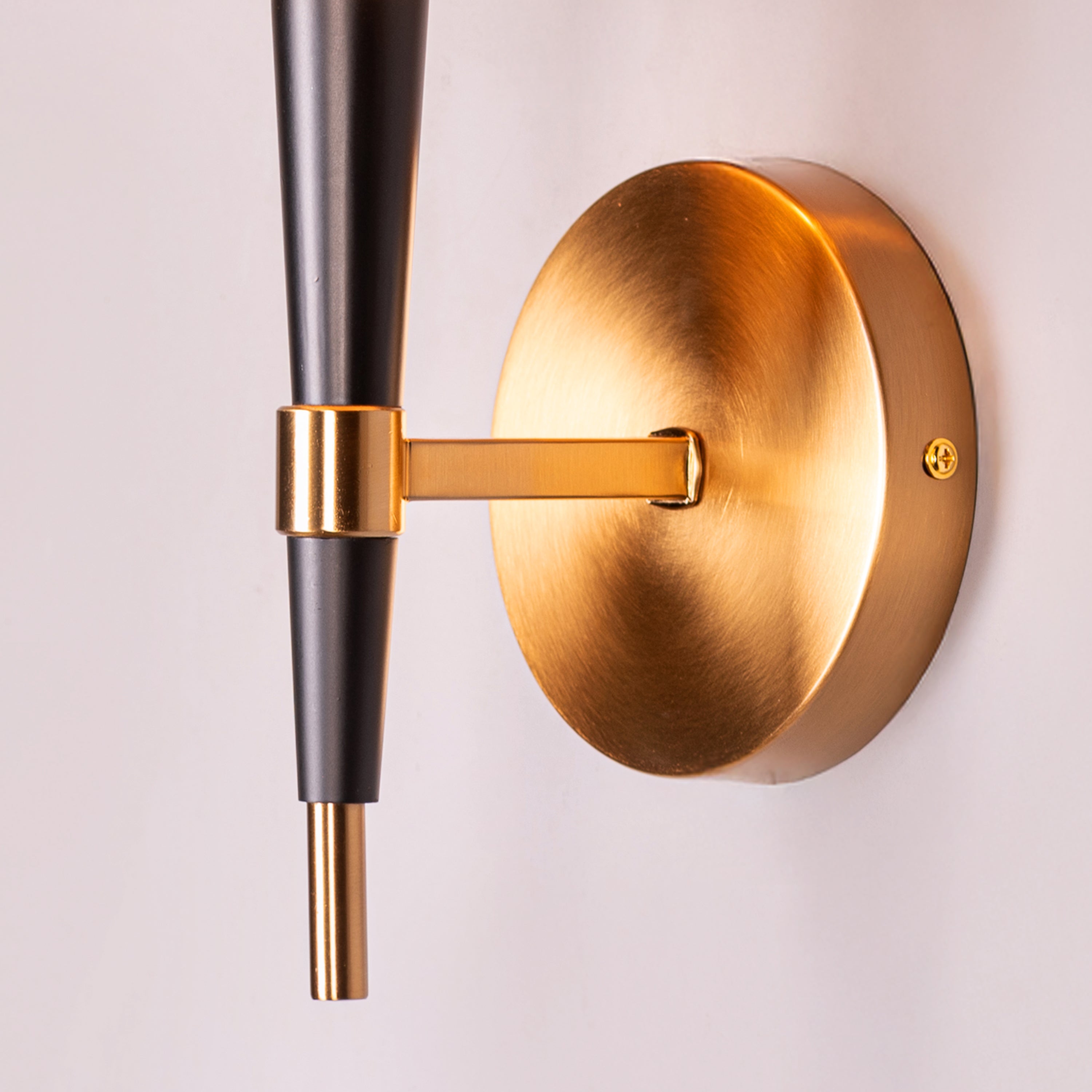 See The Unseen (Black, Gold) Fabric Wall Light