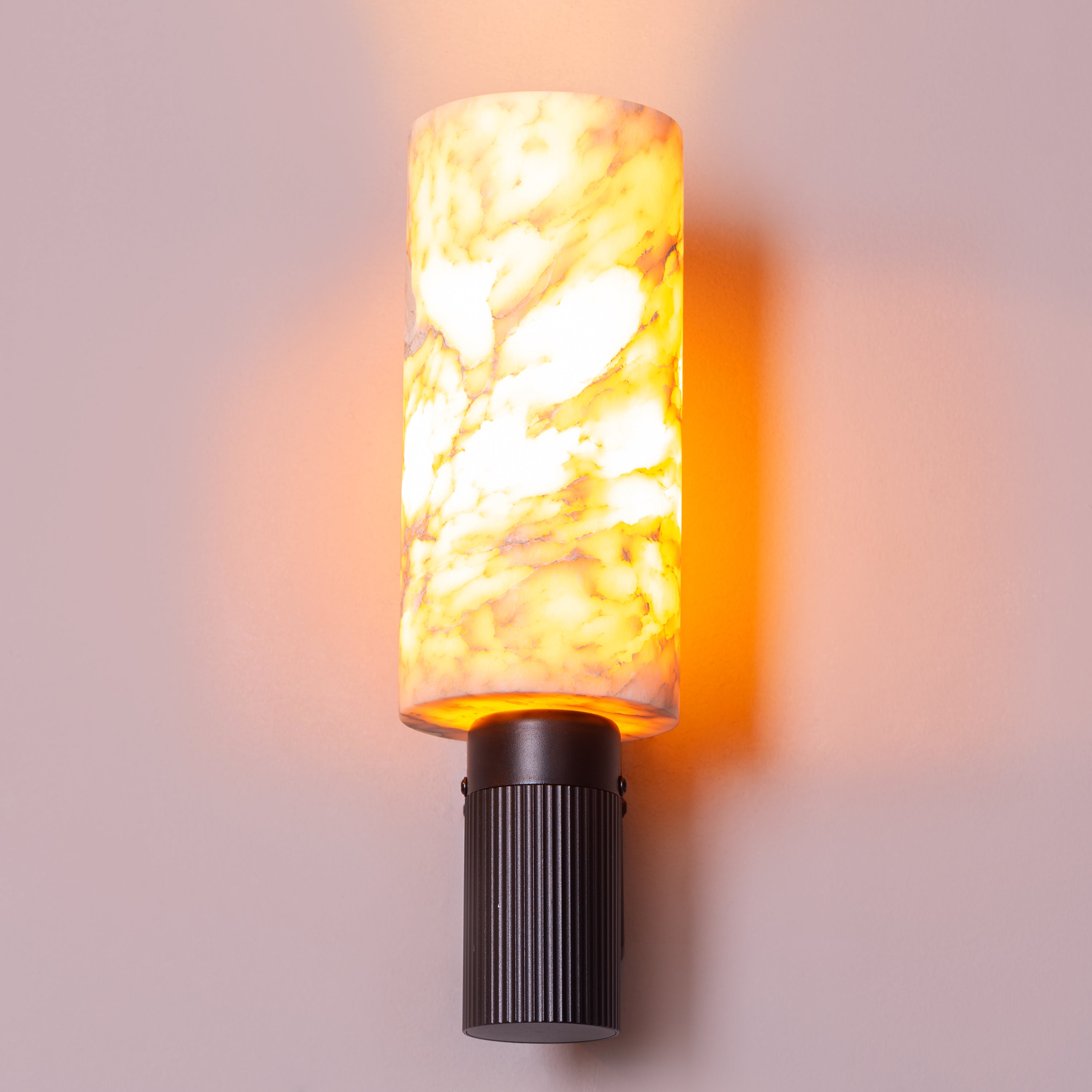 Sandstorm (Black) Alabaster Wall Light
