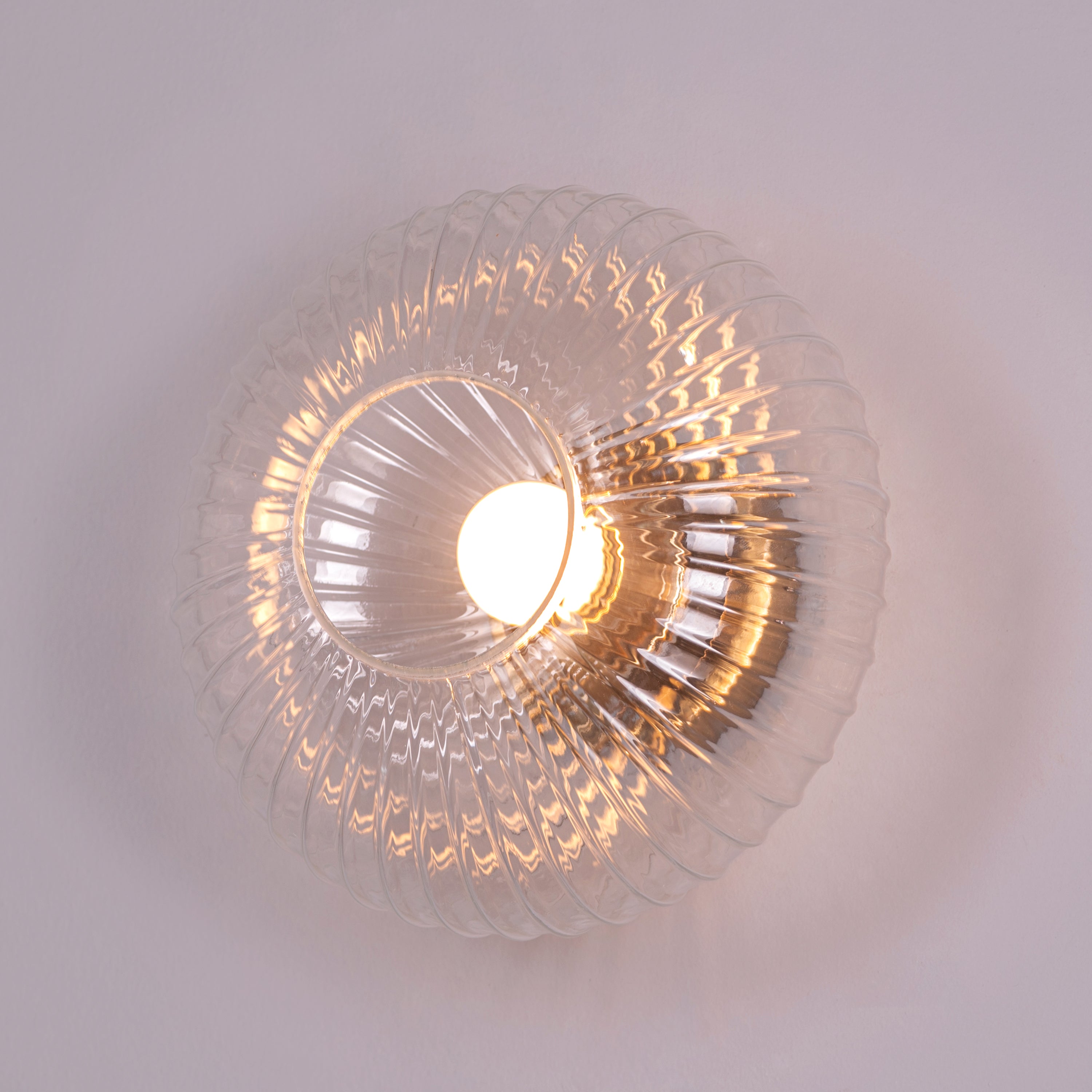 You Are My More (Gold) Large Textured Glass Wall Light