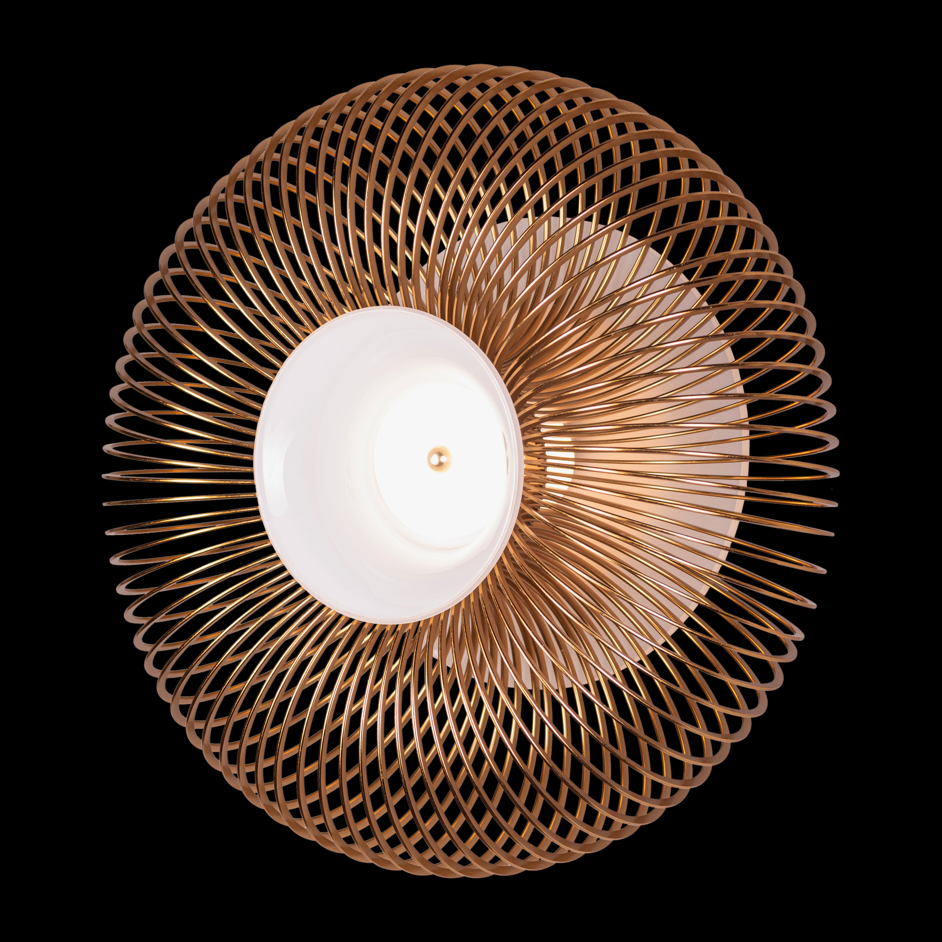 Oïna (Gold, White) Metal & Glass Wall Light