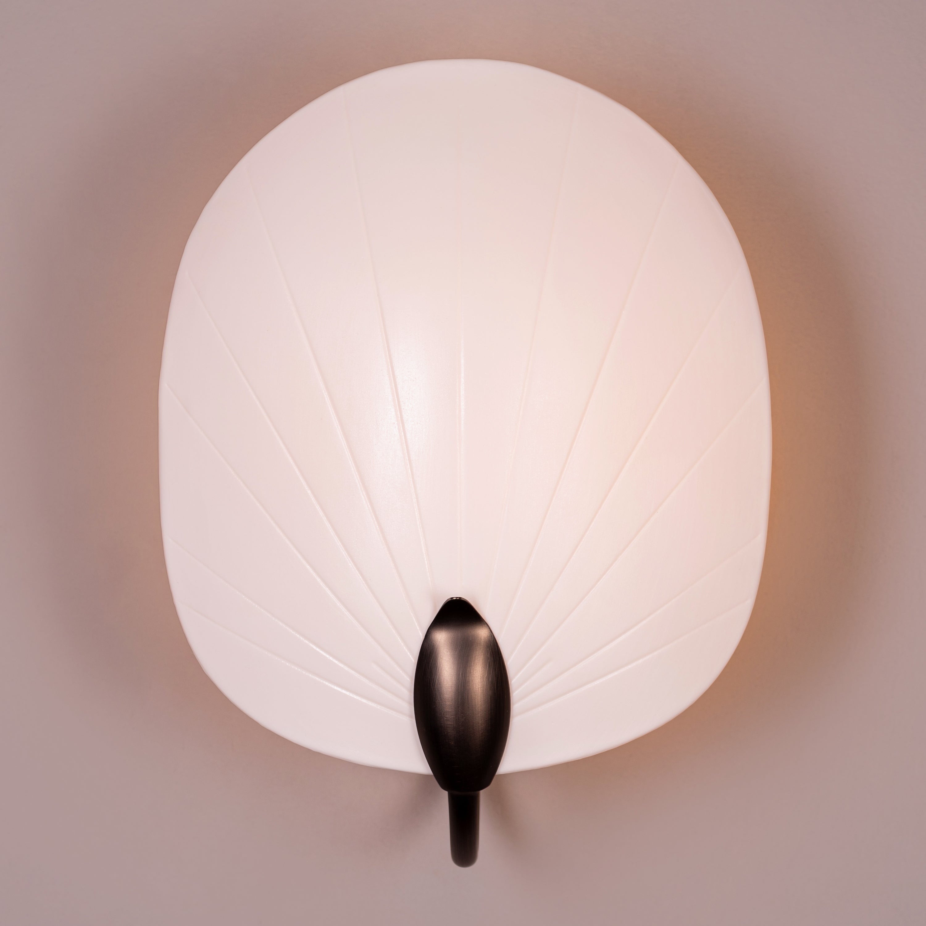 Petaline (Brown, White) Ceramic Wall Light