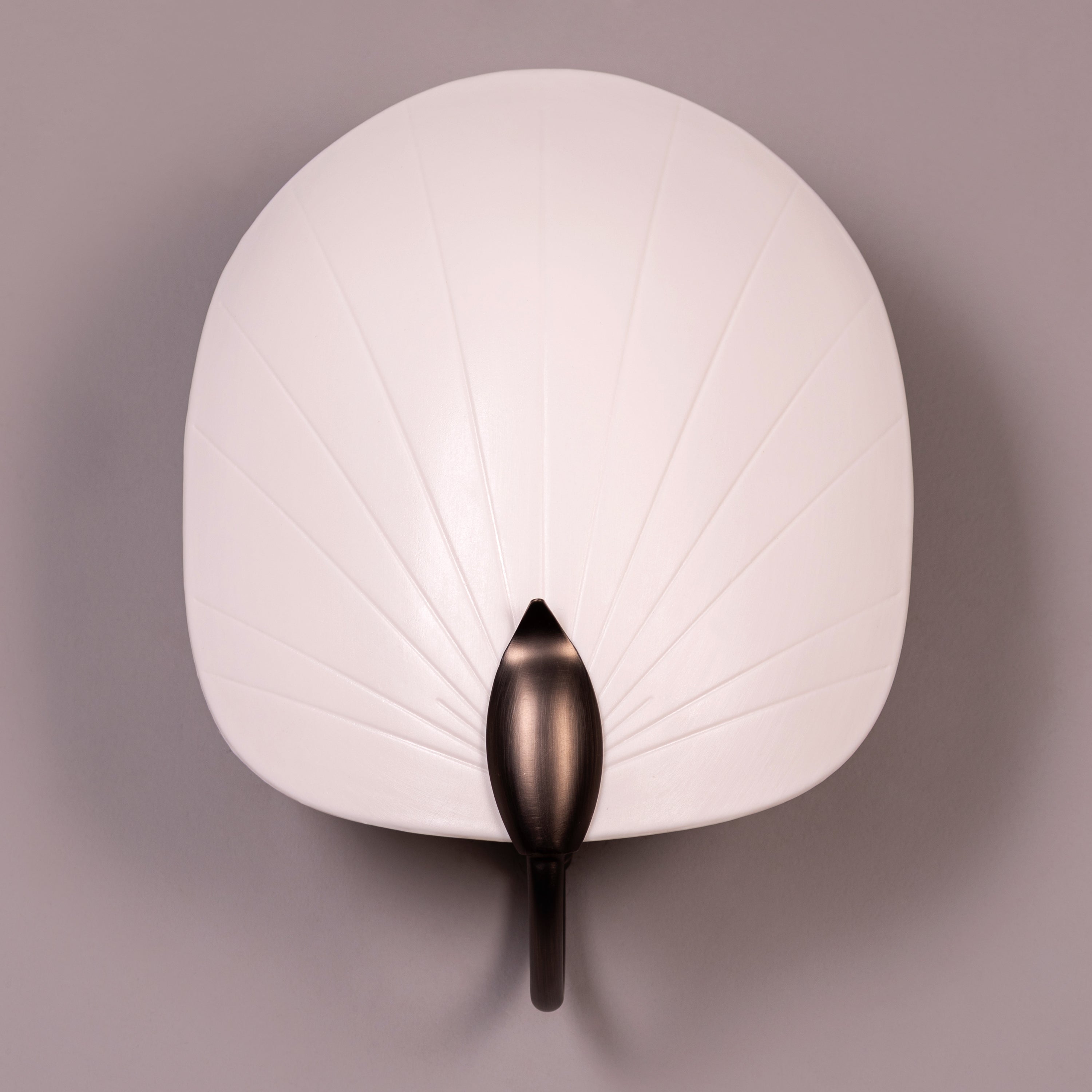 Petaline (Brown, White) Ceramic Wall Light